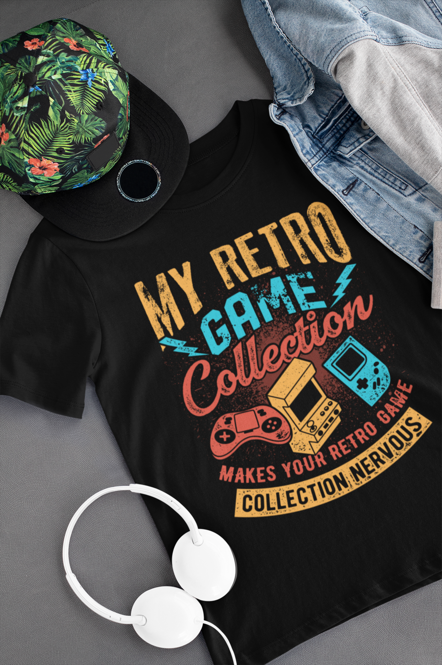 Retro Game Collection Flex Shirt product thumbnail image Retro Game Collection Flex Shirt product thumbnail image