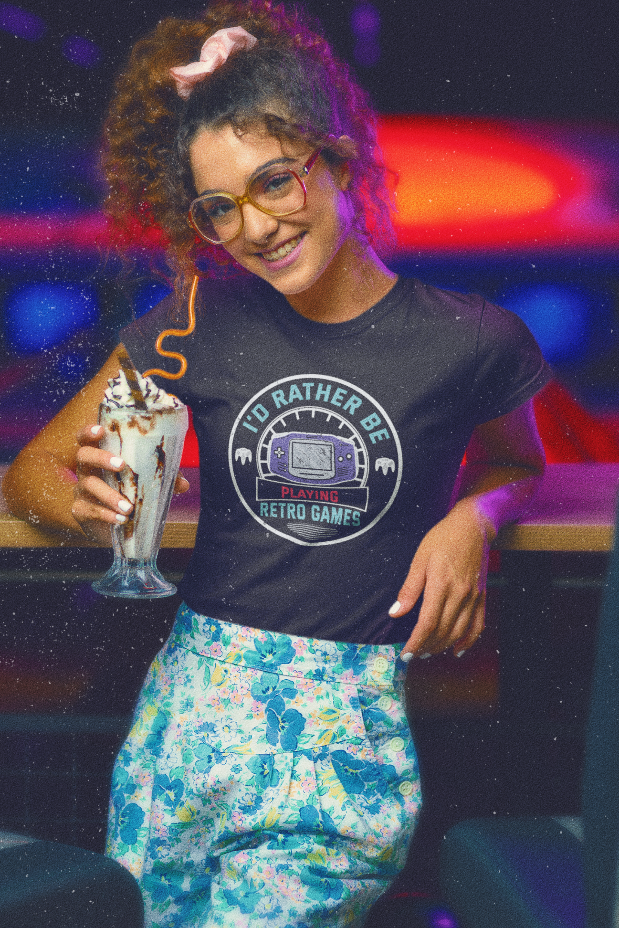 I'd Rather Be Playing Retro Games Handheld Shirt