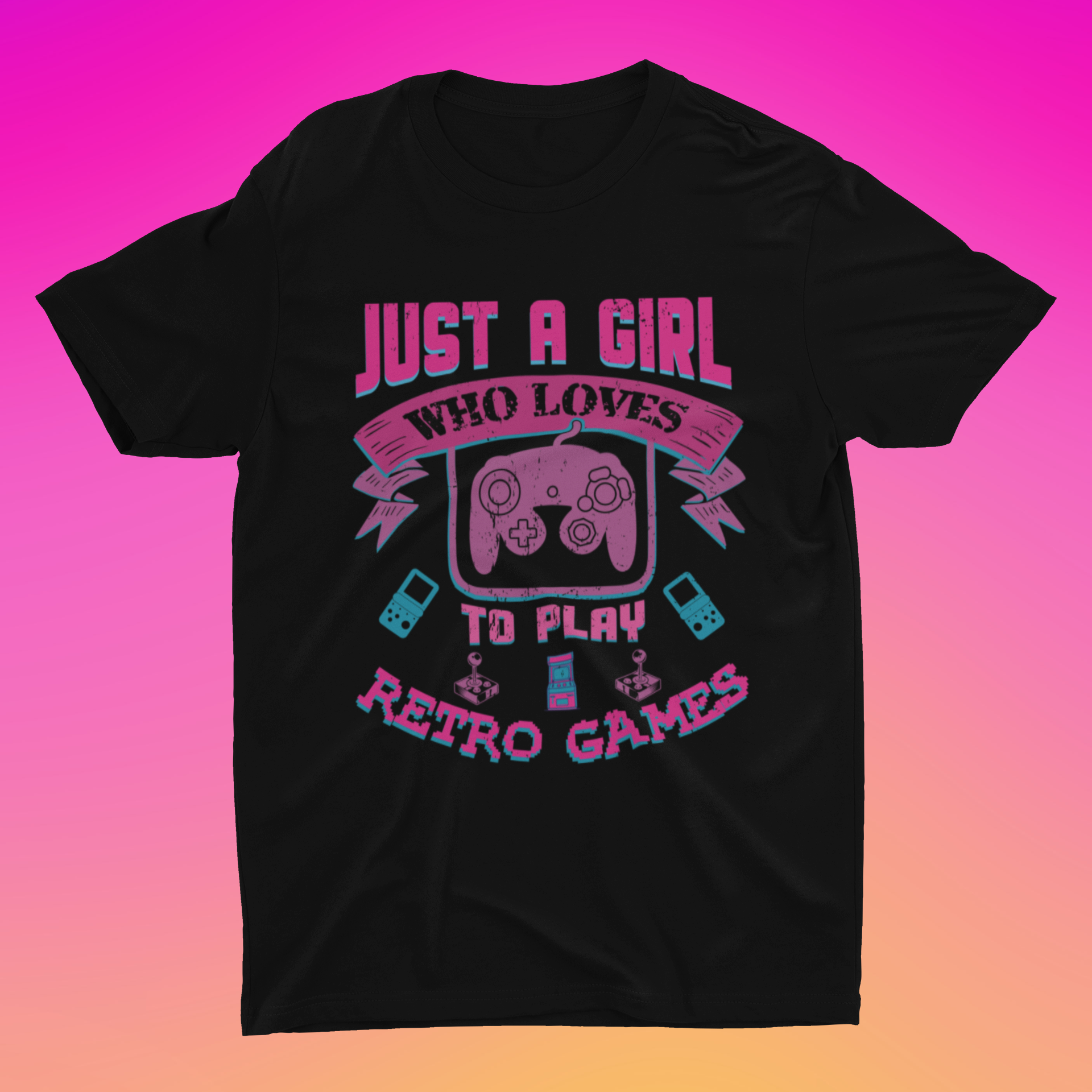 Just a Girl Who Loves to Play Retro Games Shirt product thumbnail image