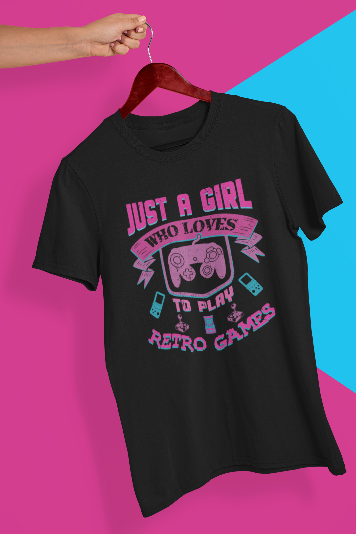 Just a Girl Who Loves to Play Retro Games Shirt product thumbnail image
