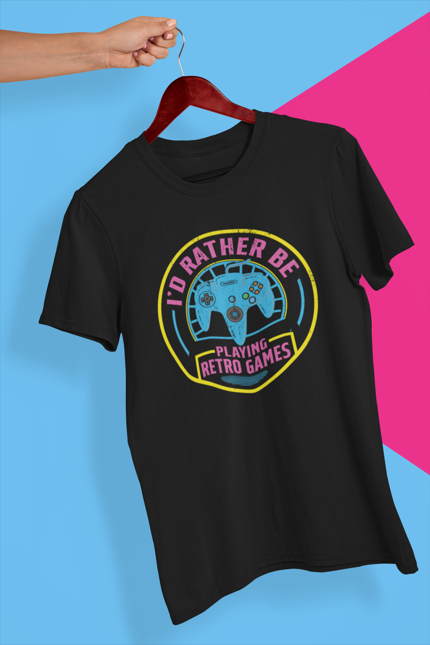 I'd Rather Be Playing Retro Games Console Shirt product thumbnail image