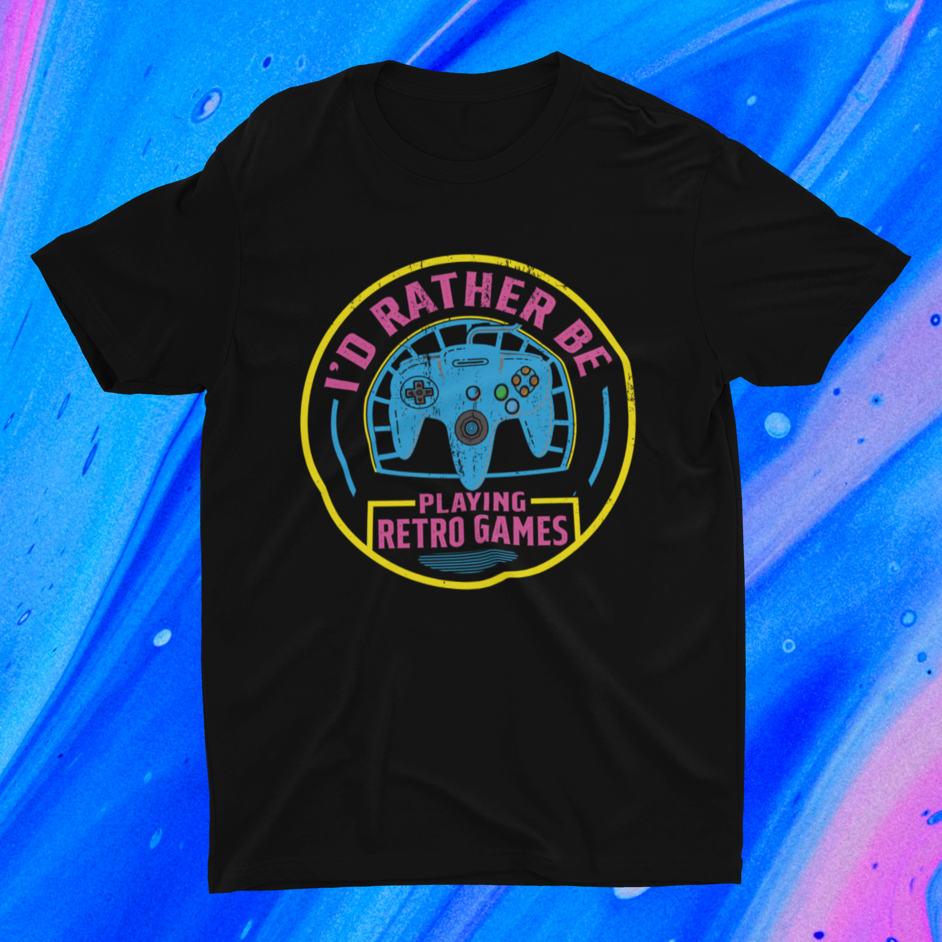 I'd Rather Be Playing Retro Games Console Shirt product thumbnail image I'd Rather Be Playing Retro Games Console Shirt product thumbnail image