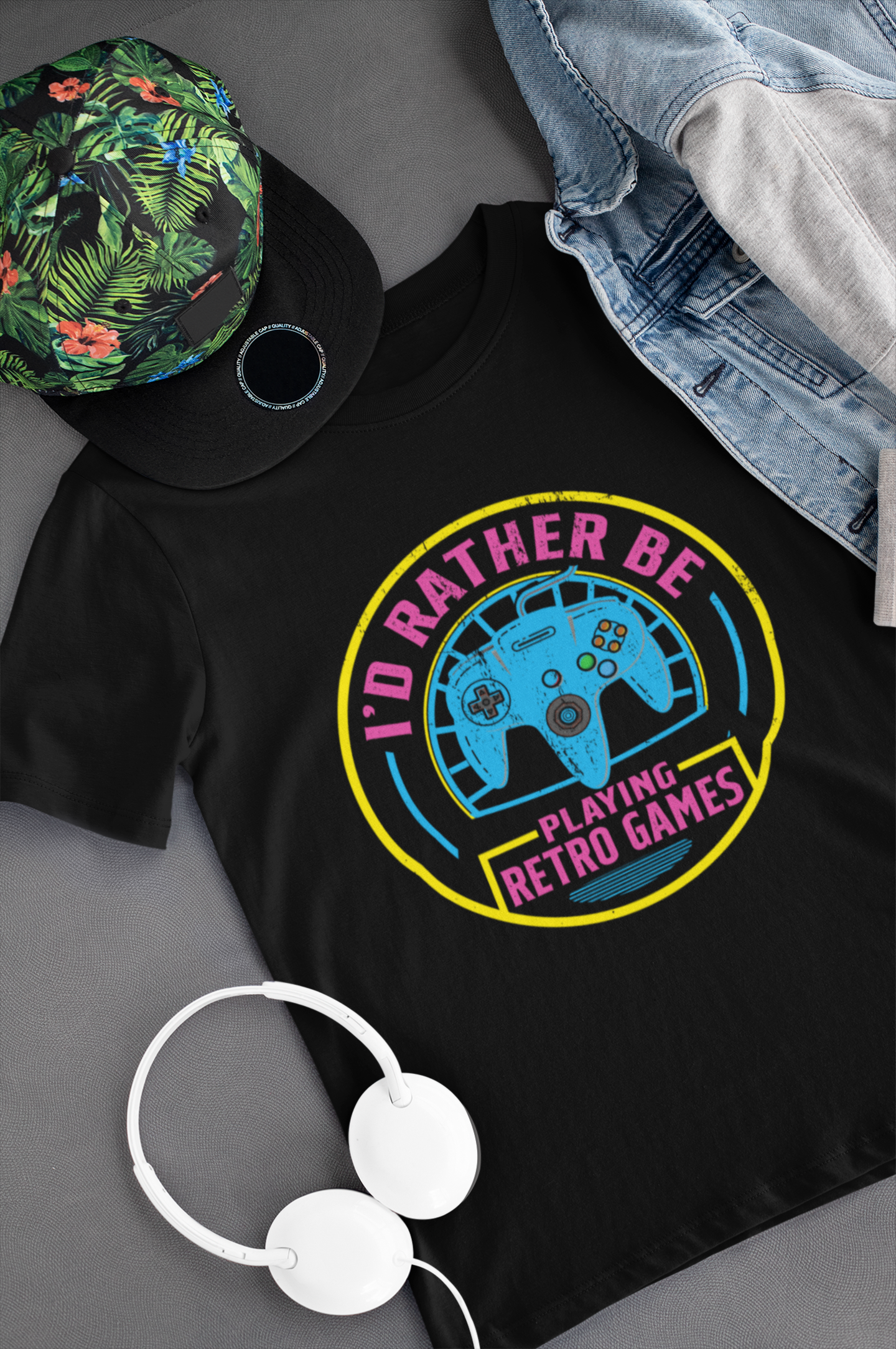 I'd Rather Be Playing Retro Games Console Shirt product thumbnail image I'd Rather Be Playing Retro Games Console Shirt product thumbnail image