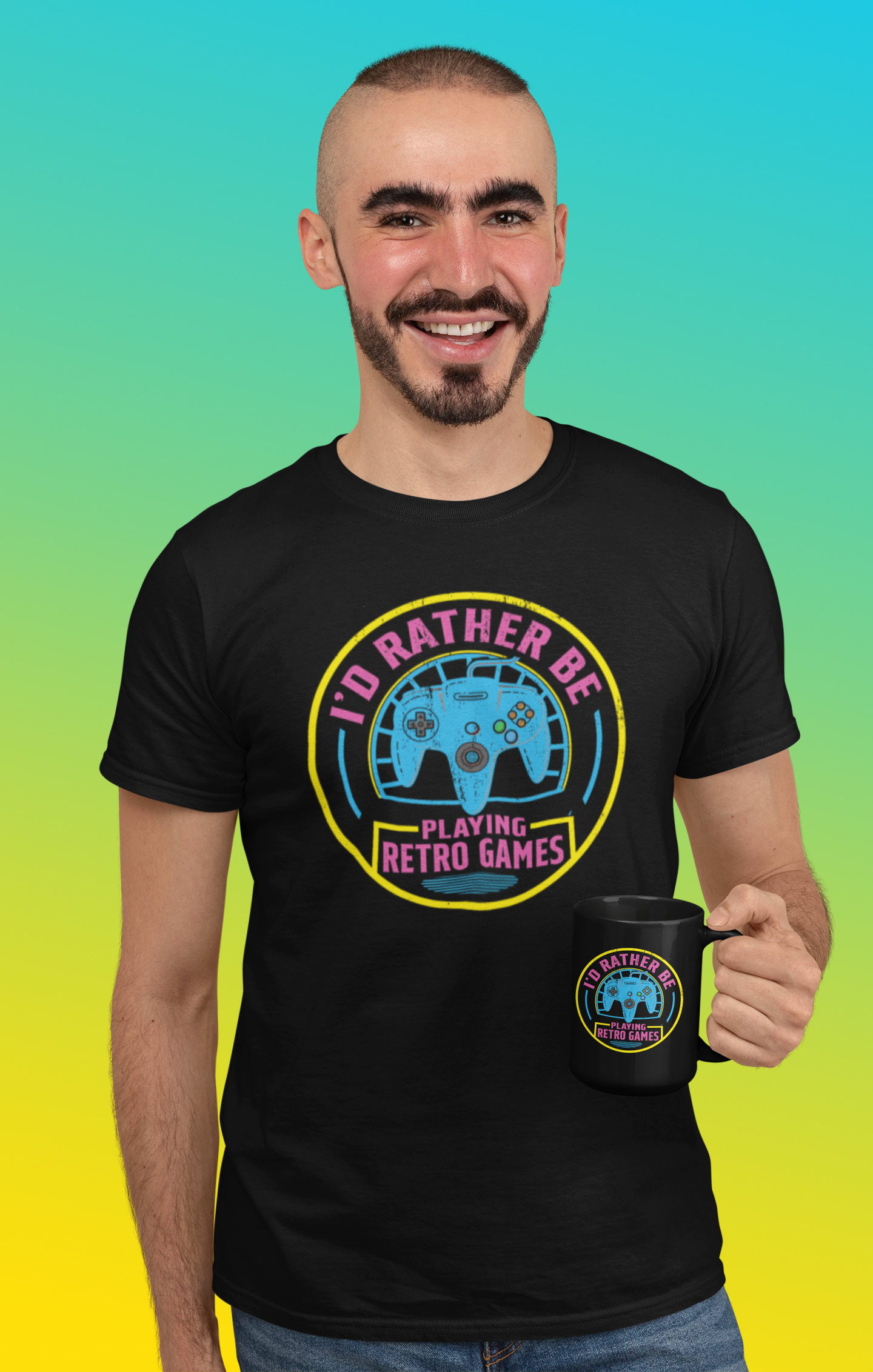 I'd Rather Be Playing Retro Games Console Shirt product thumbnail image I'd Rather Be Playing Retro Games Console Shirt product thumbnail image