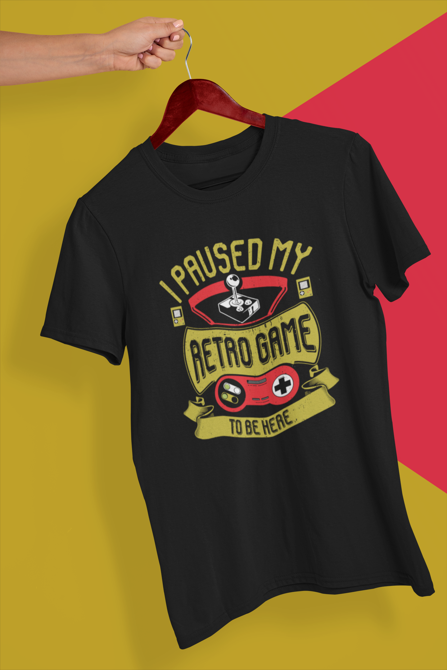 I Paused My Retro Game to Be Here Shirt product thumbnail image I Paused My Retro Game to Be Here Shirt product thumbnail image