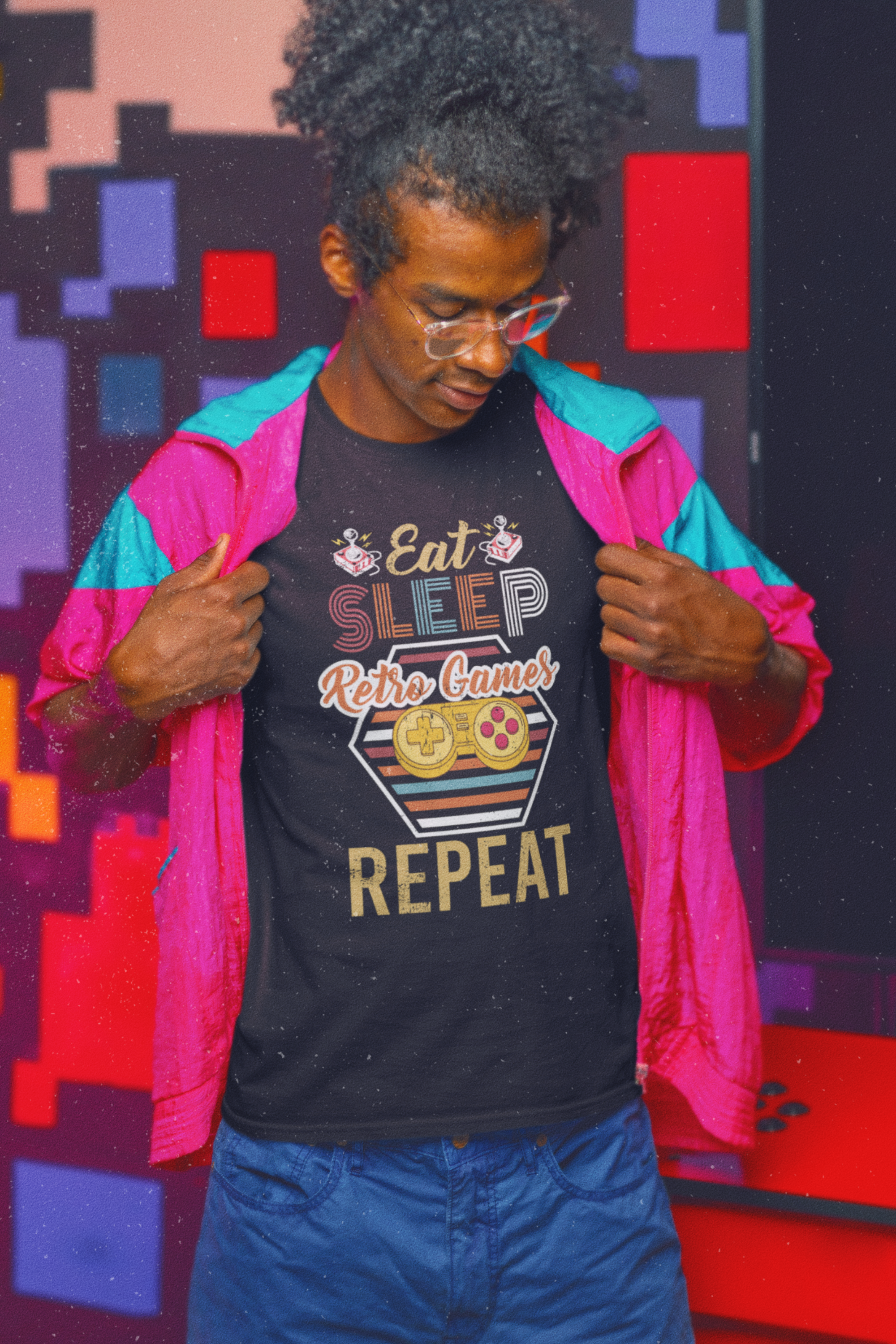 Eat Sleep Retro Games Sleep Repeat Shirt