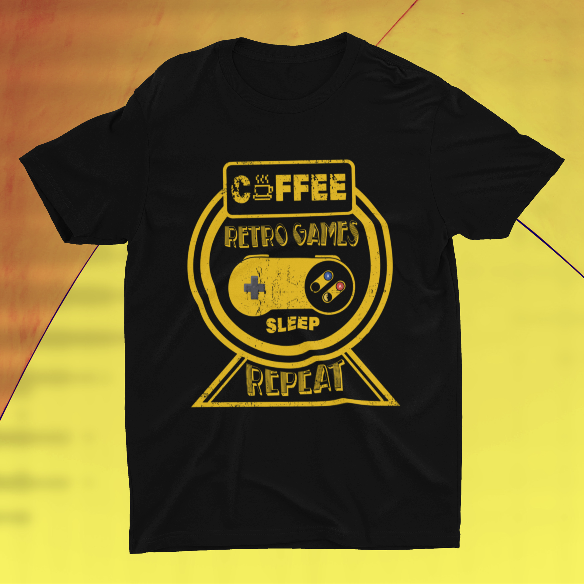 Coffee Retro Games Sleep Repeat Shirt product thumbnail image