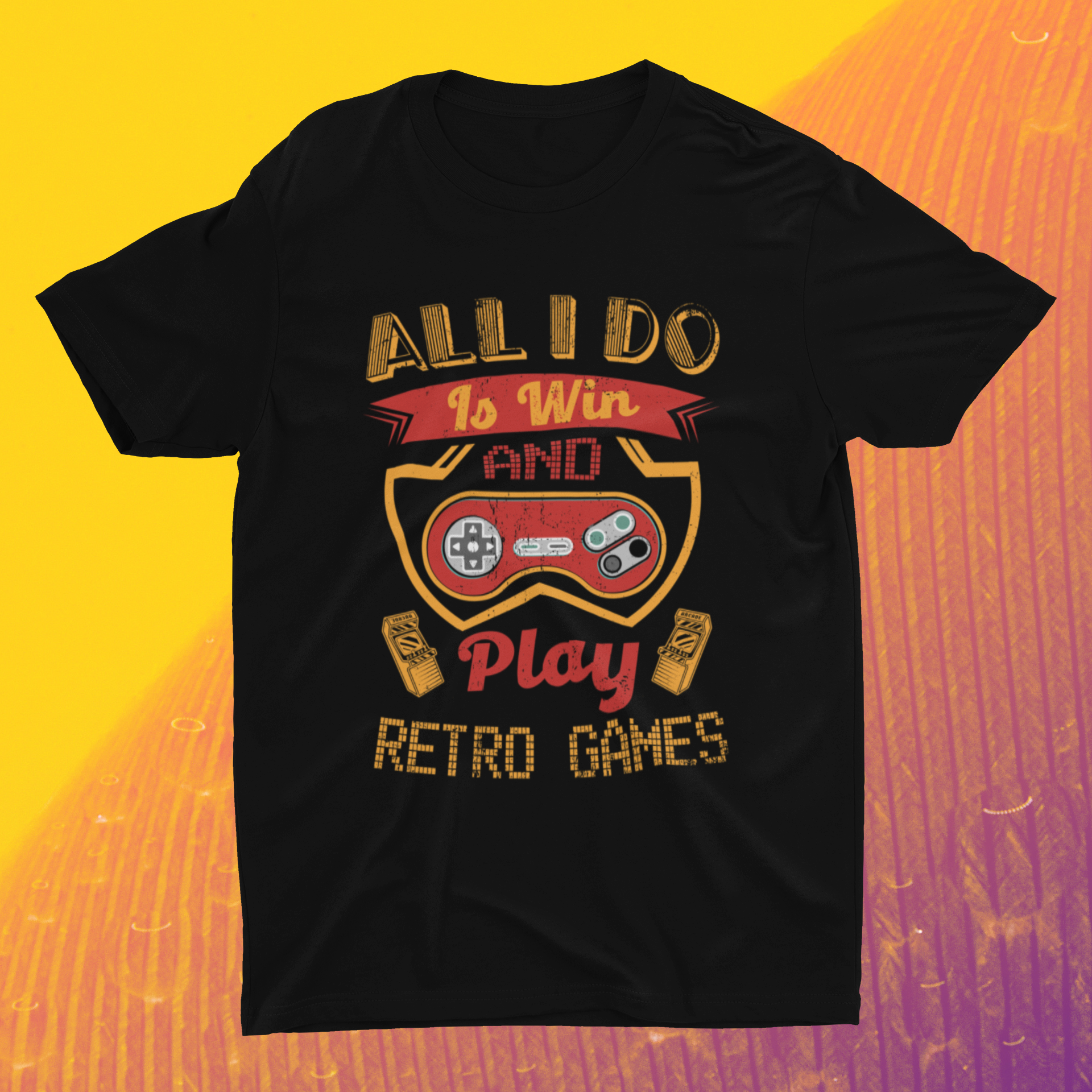 All I Do is Win and Play Retro Games Shirt product thumbnail image
