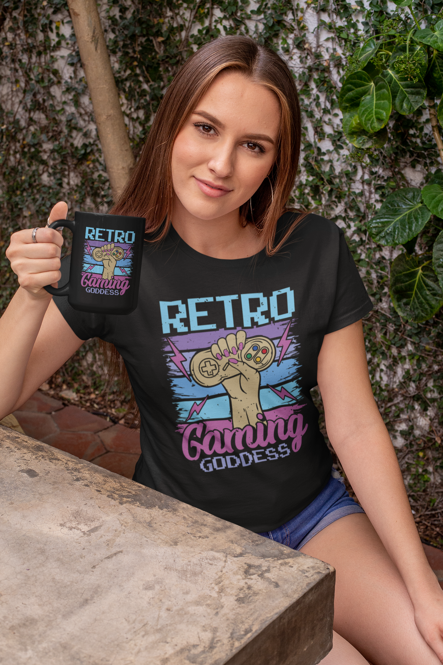 Retro Gaming Goddess Shirt product thumbnail image