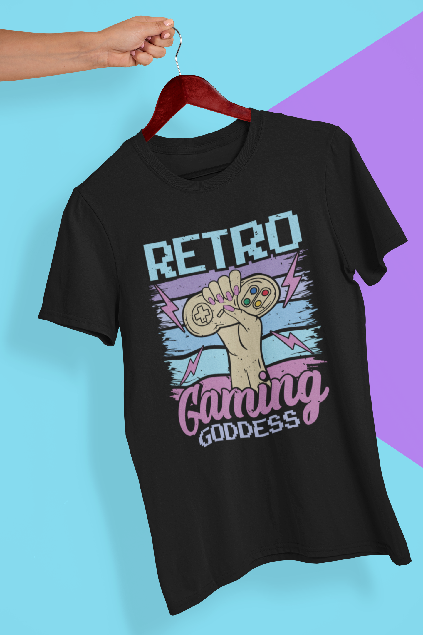 Retro Gaming Goddess Shirt product thumbnail image