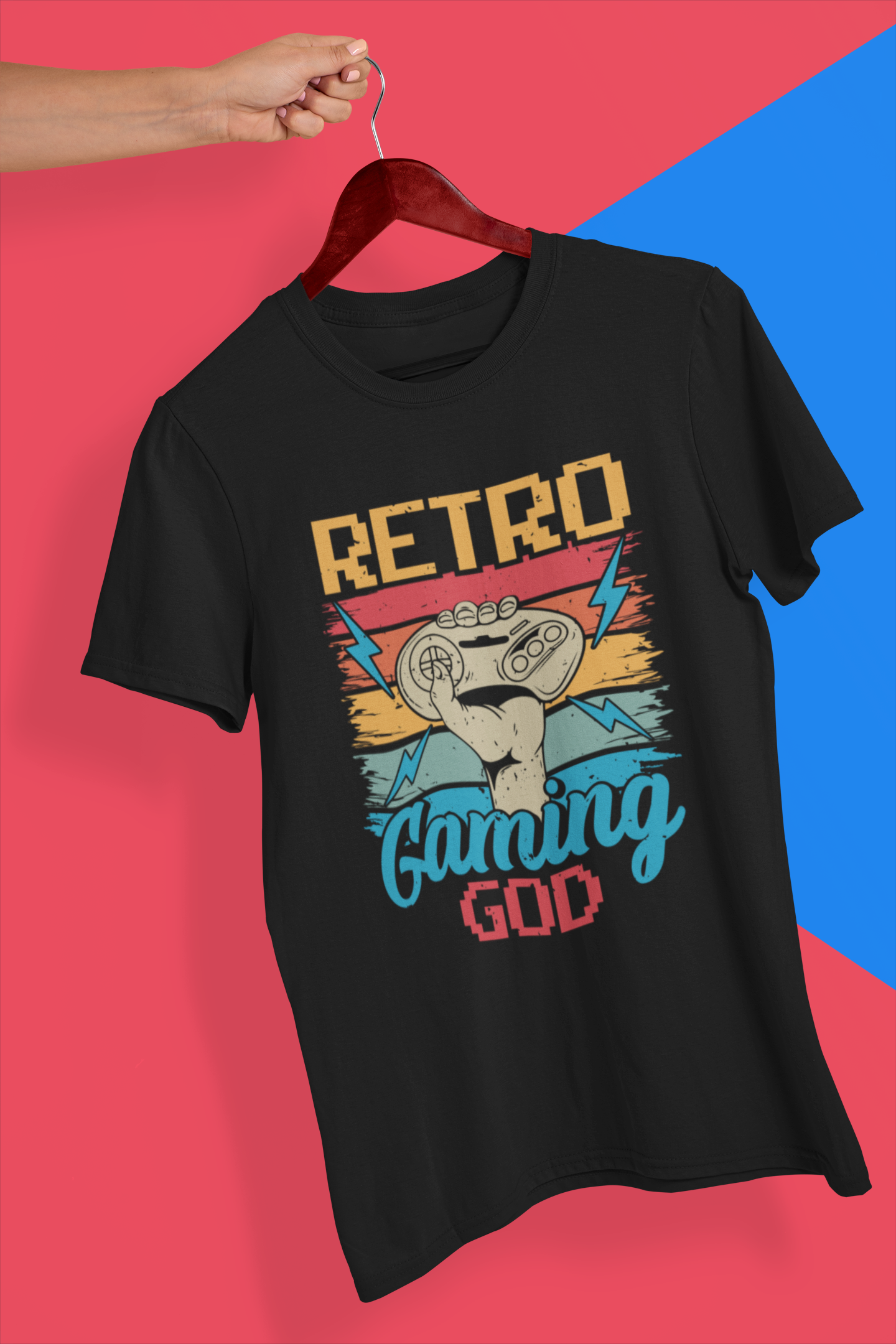 Retro Gaming God Shirt product thumbnail image