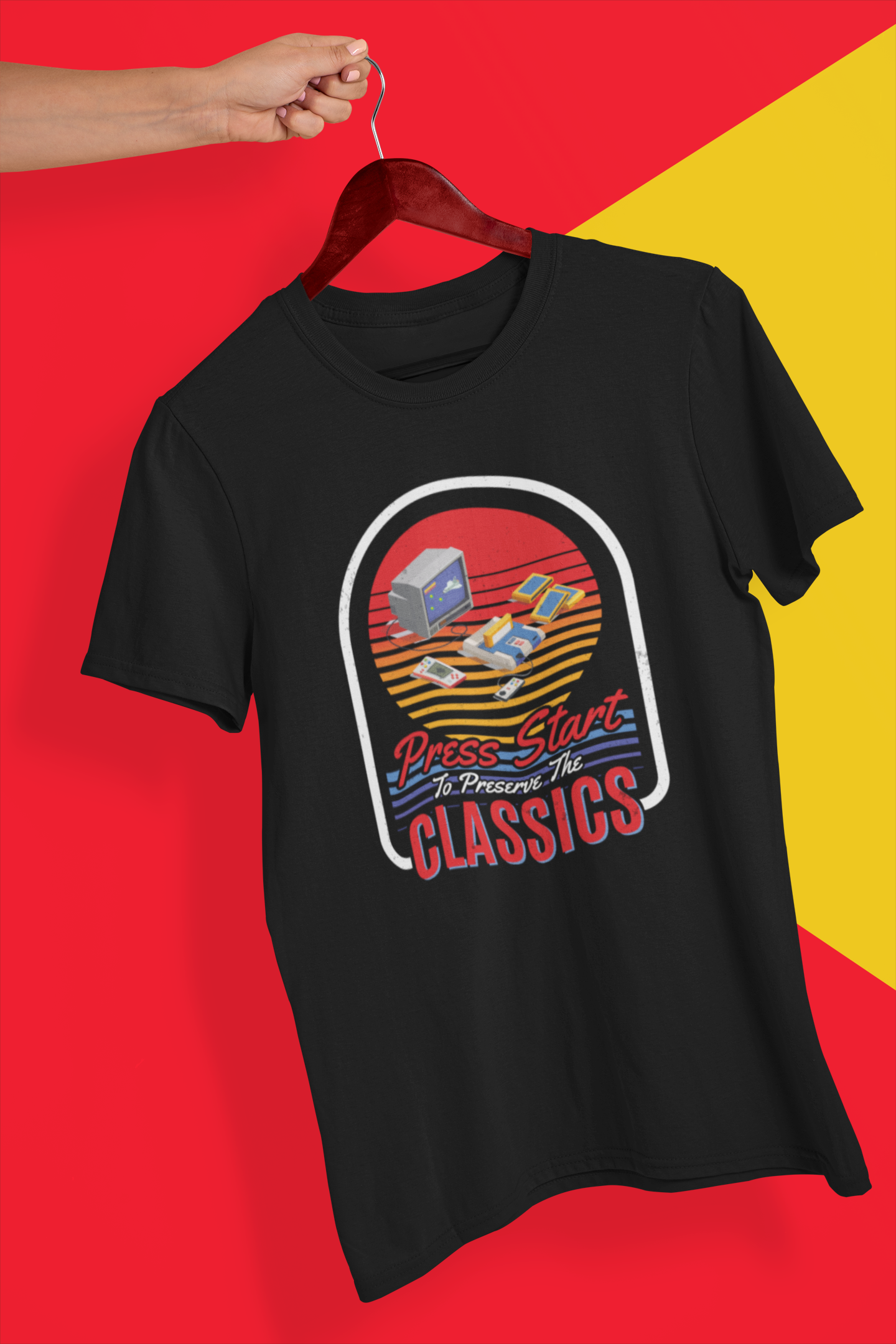 Press Start to Preserve the Classics Shirt product thumbnail image Press Start to Preserve the Classics Shirt product thumbnail image