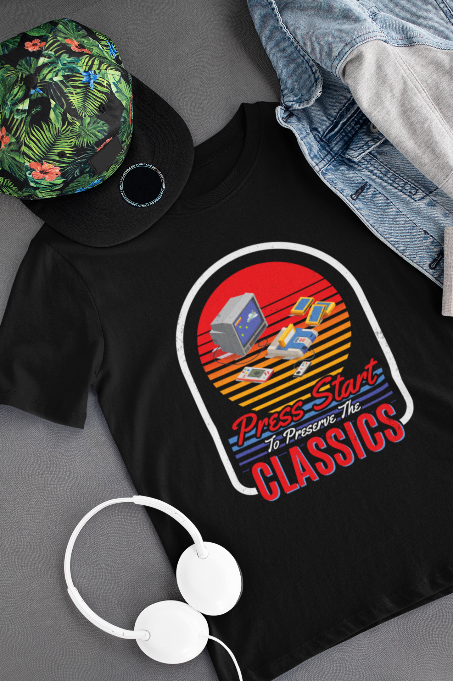 Press Start to Preserve the Classics Shirt product thumbnail image Press Start to Preserve the Classics Shirt product thumbnail image