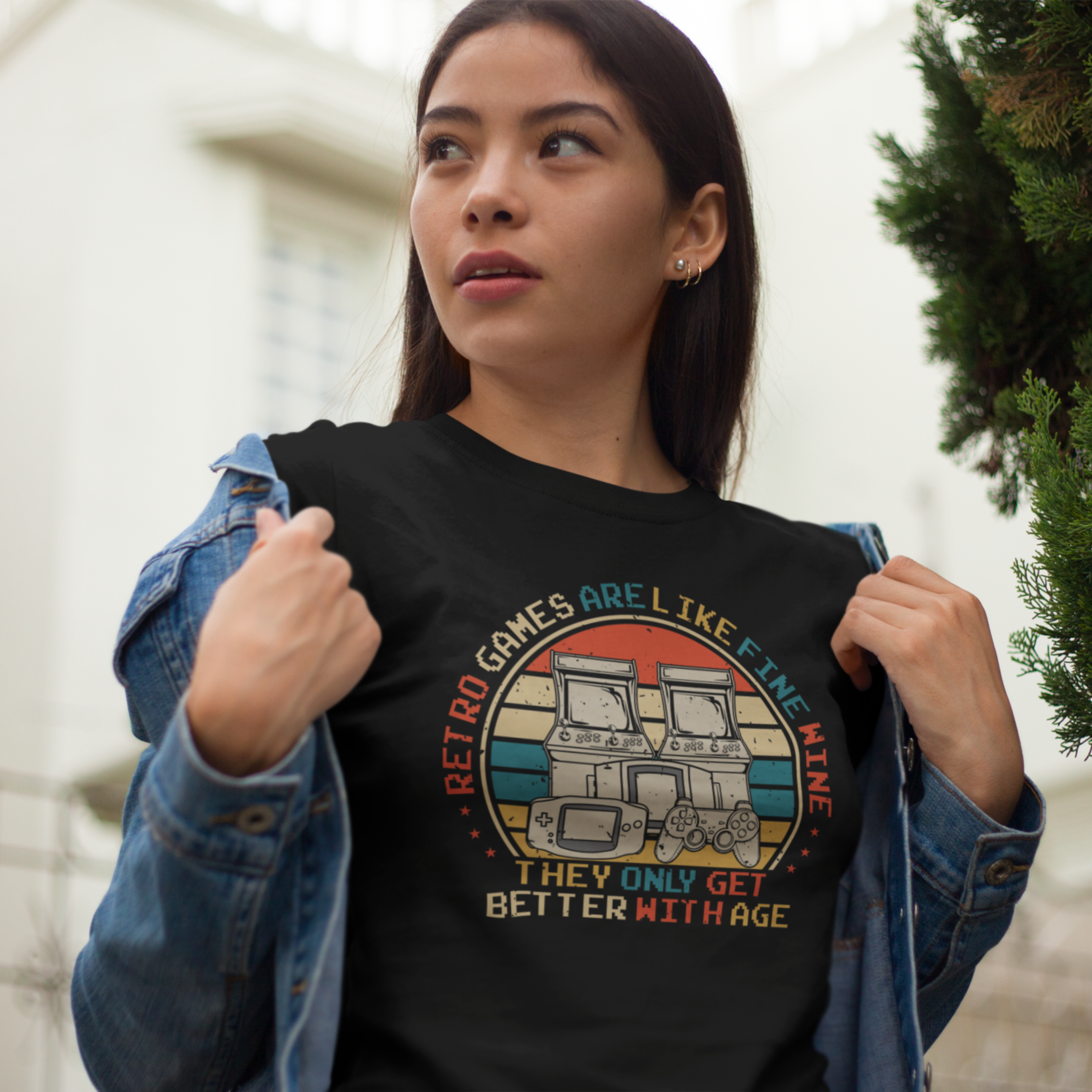 Retro Games Are Like Fine Wine They Only Get Better with Age Shirt