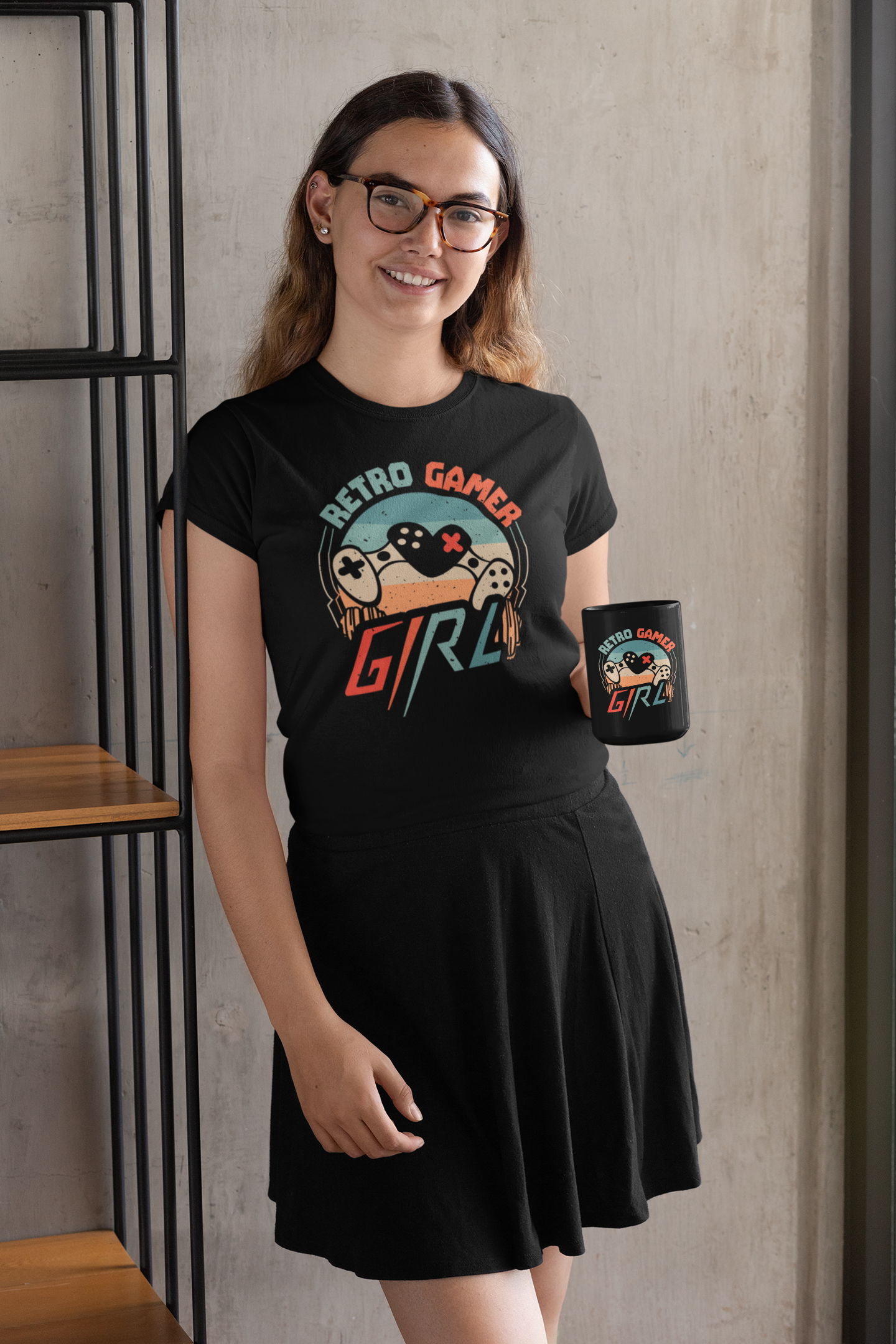 Retro Gamer Girl Shirt product thumbnail image Retro Gamer Girl Shirt product thumbnail image