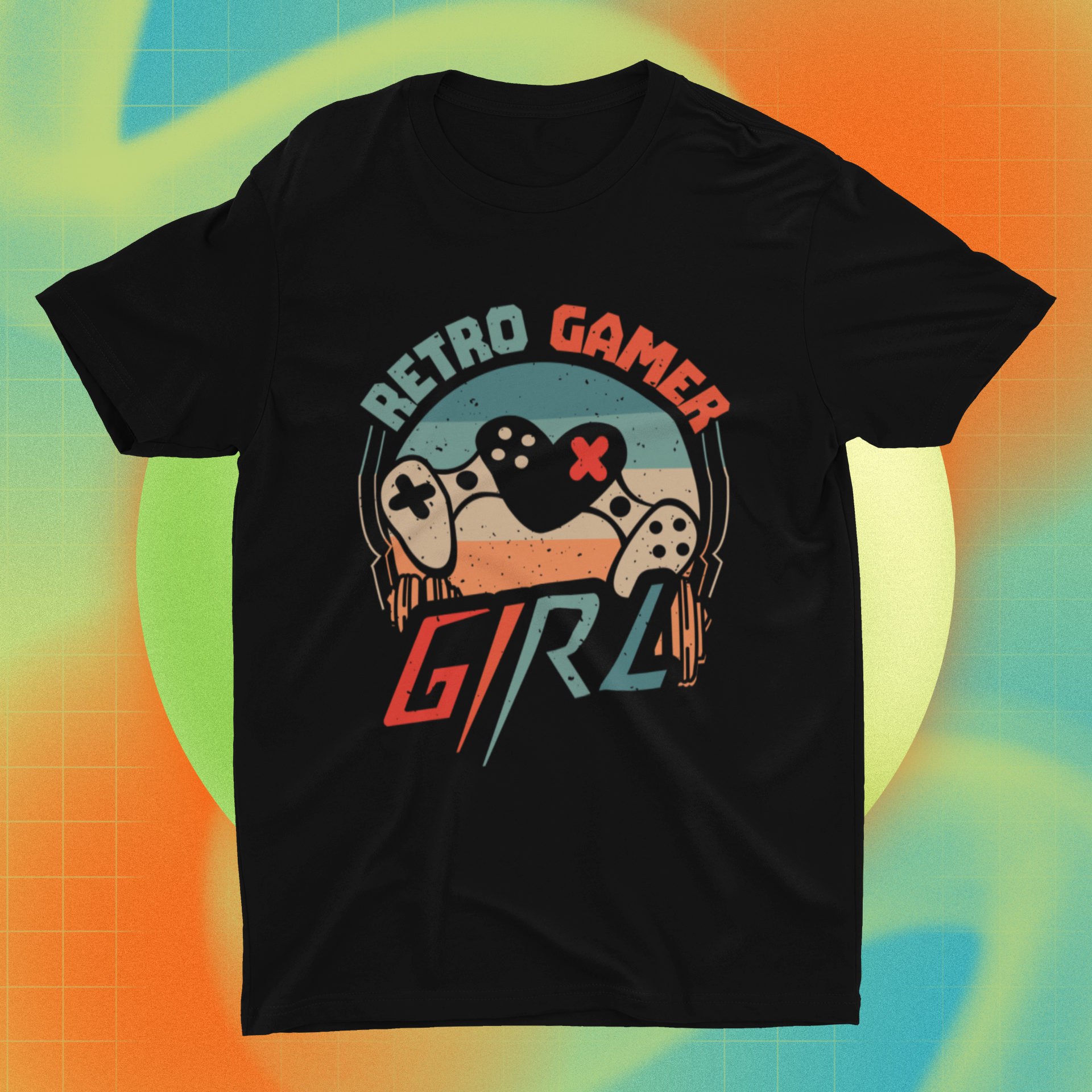 Retro Gamer Girl Shirt product thumbnail image