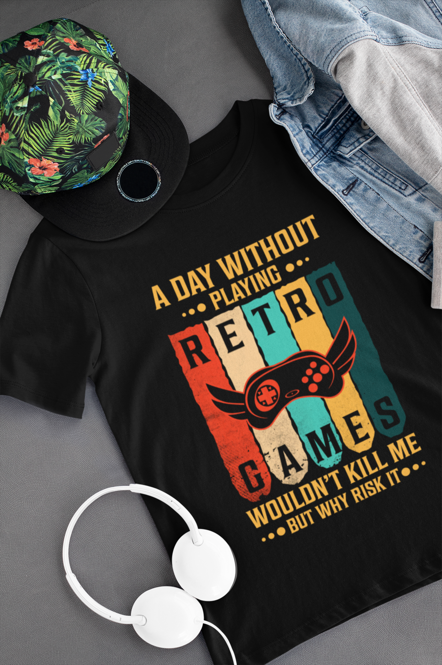 A Day Without Retro Games Won't Kill Me But Why Risk It Shirt product thumbnail image A Day Without Retro Games Won't Kill Me But Why Risk It Shirt product thumbnail image