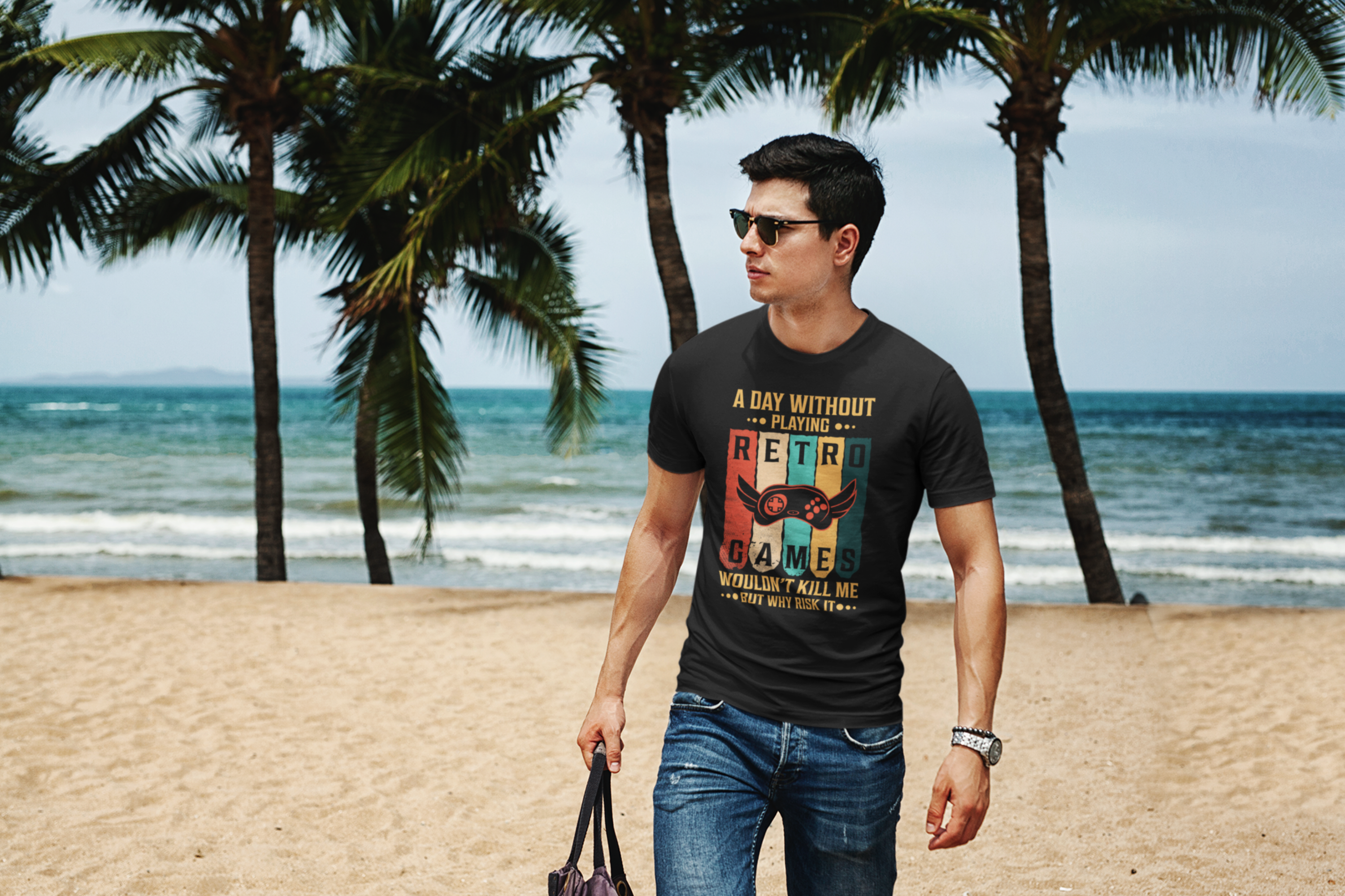 A Day Without Retro Games Won't Kill Me But Why Risk It Shirt product thumbnail image