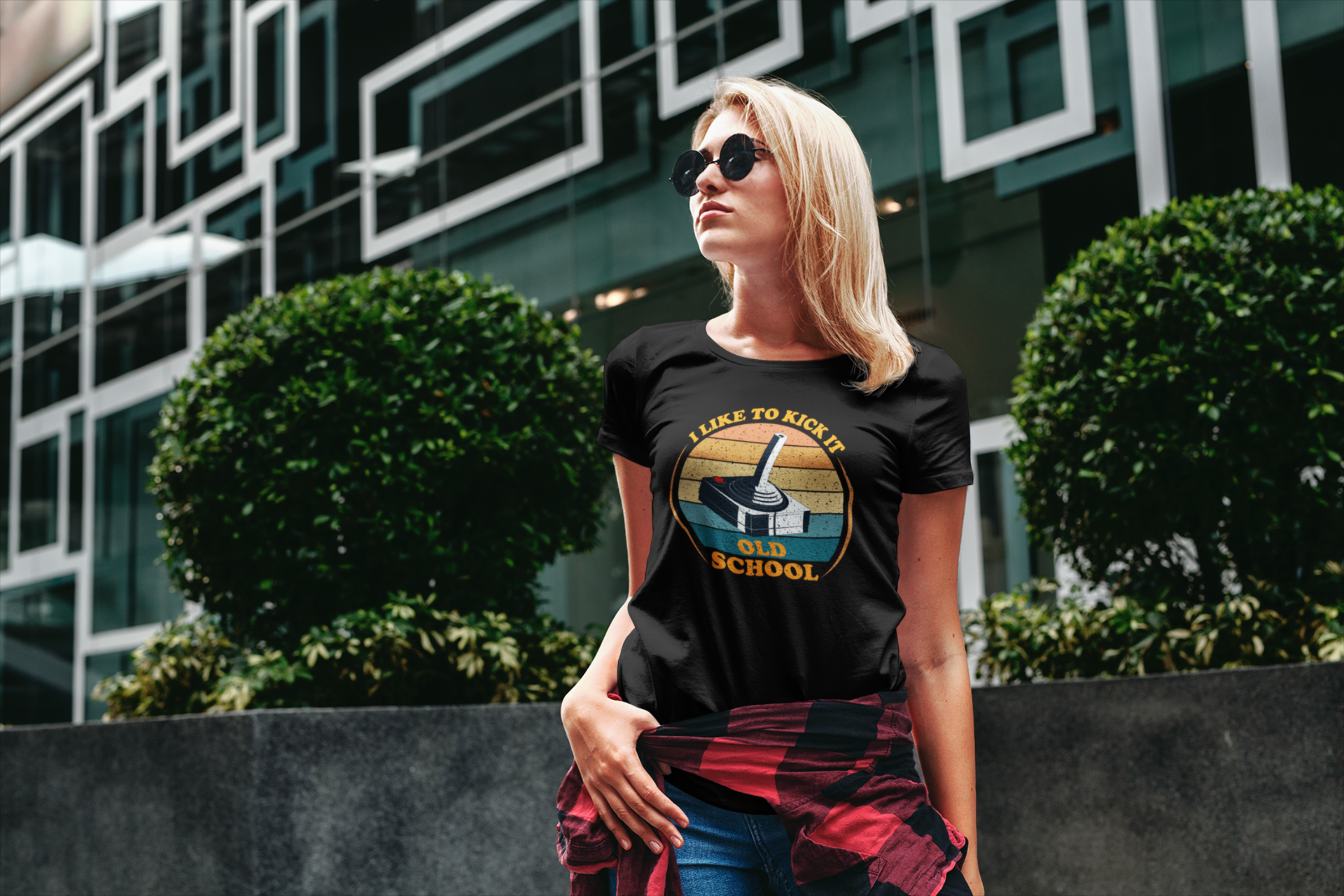 I Like to Kick it Old School Shirt