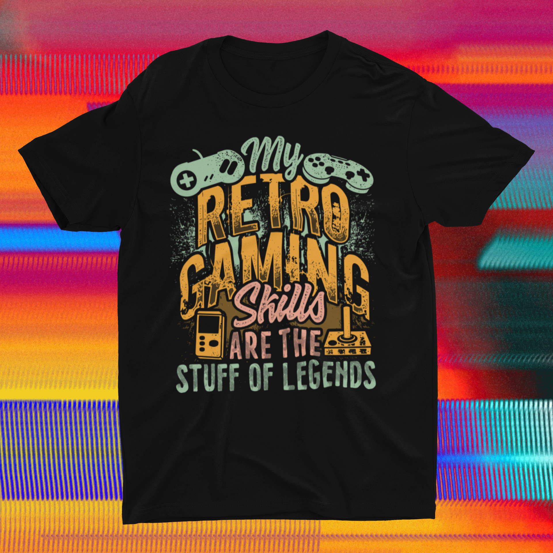 My Retro Gaming Skills are the Stuff of Legends Shirt product thumbnail image My Retro Gaming Skills are the Stuff of Legends Shirt product thumbnail image