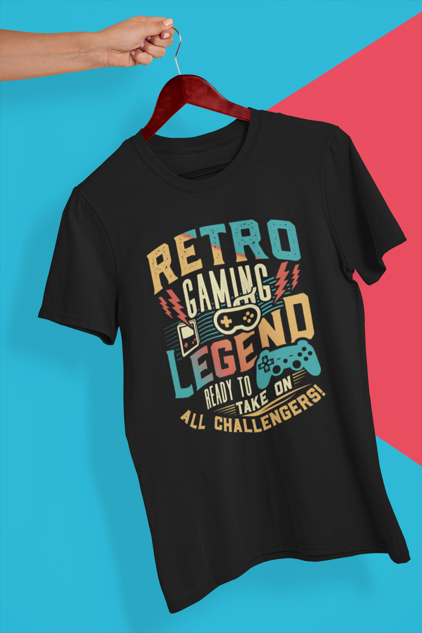 Retro Gaming Legend Ready to Take on All Challengers Shirt product thumbnail image Retro Gaming Legend Ready to Take on All Challengers Shirt product thumbnail image