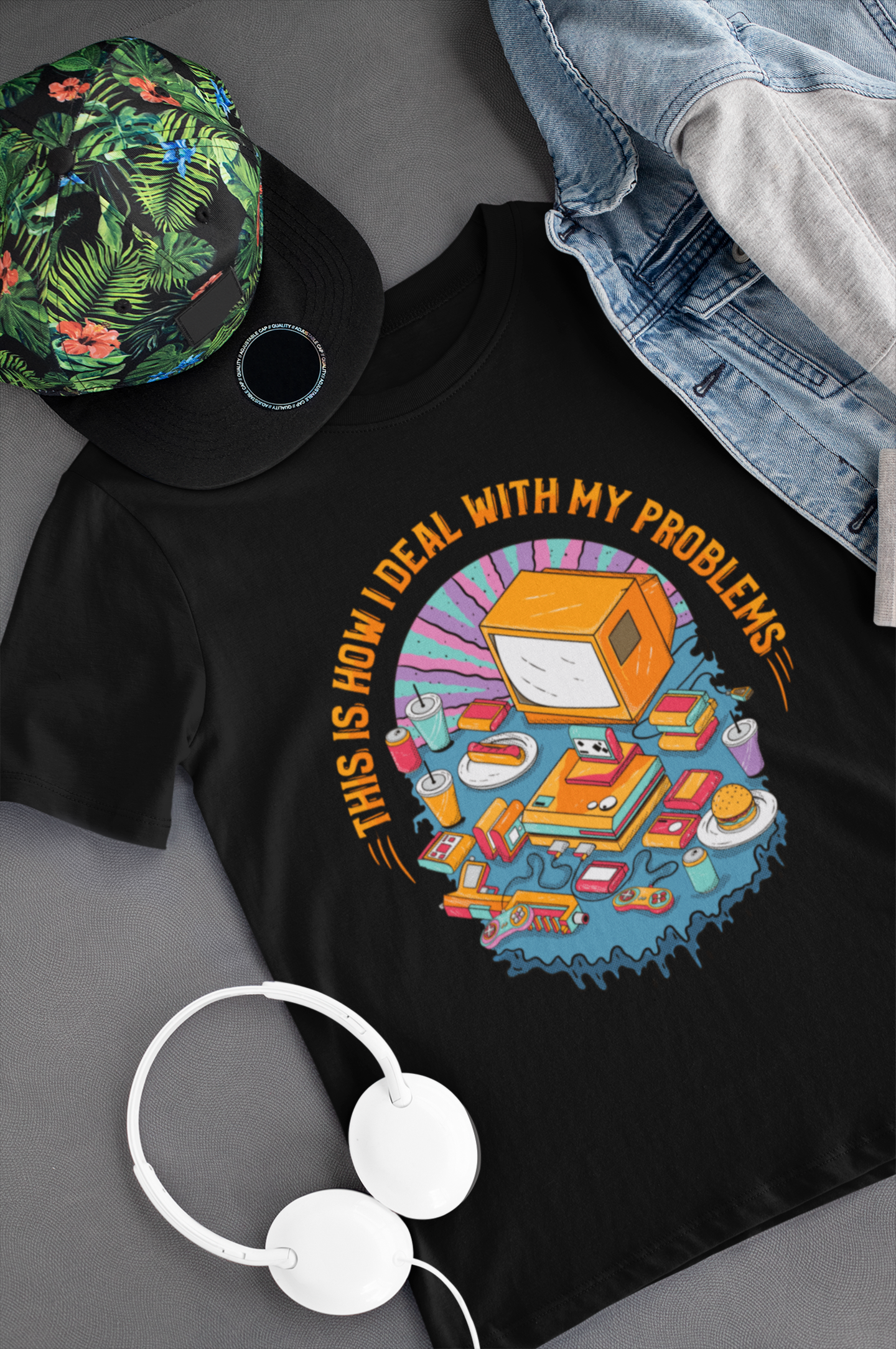 This is How I Deal With My Problems Shirt product thumbnail image This is How I Deal With My Problems Shirt product thumbnail image