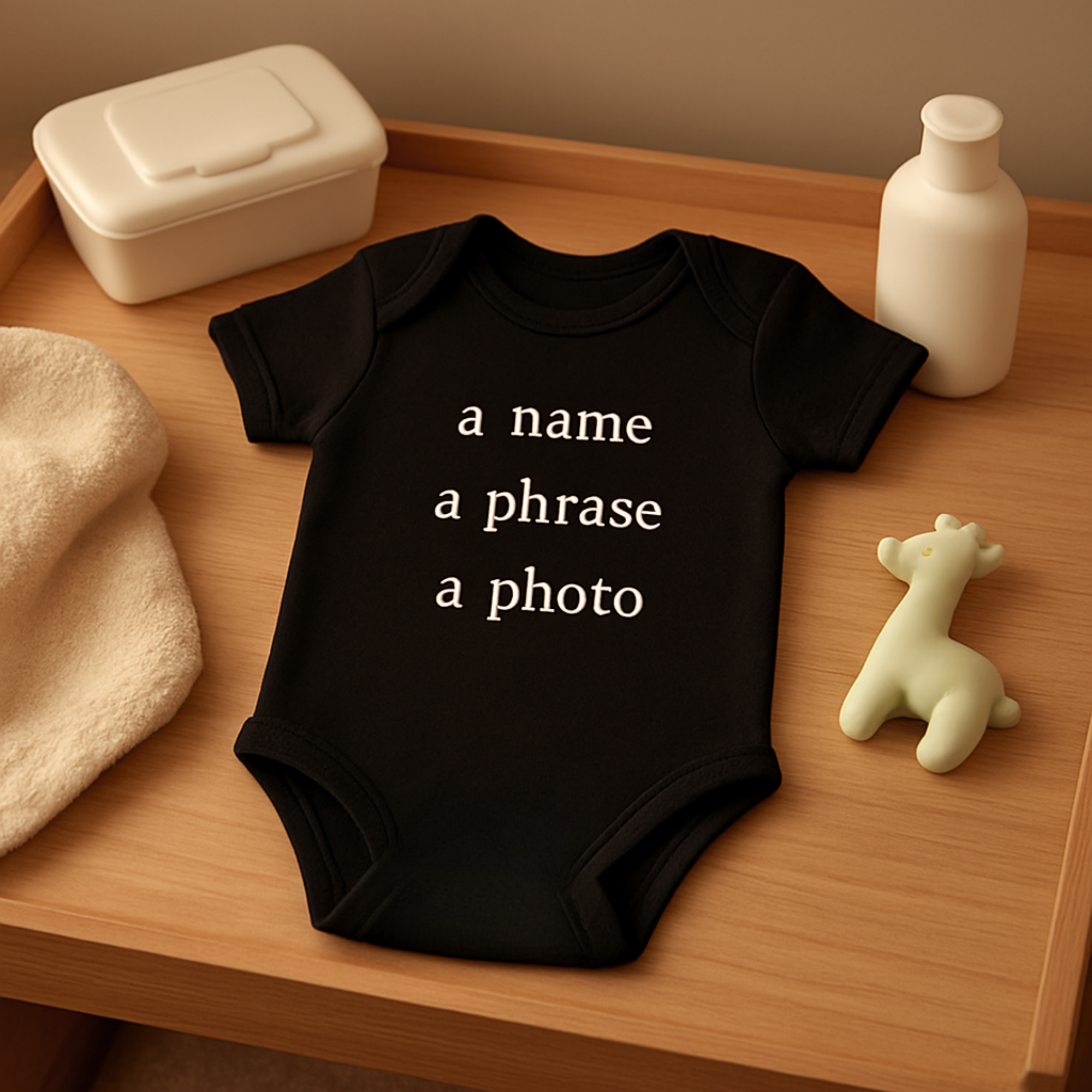 Cuteness Level 100% Baby Bodysuit | Funny Infant One Piece | New Baby Gift | Black Baby Onesie | Cute Newborn Outfit product thumbnail image