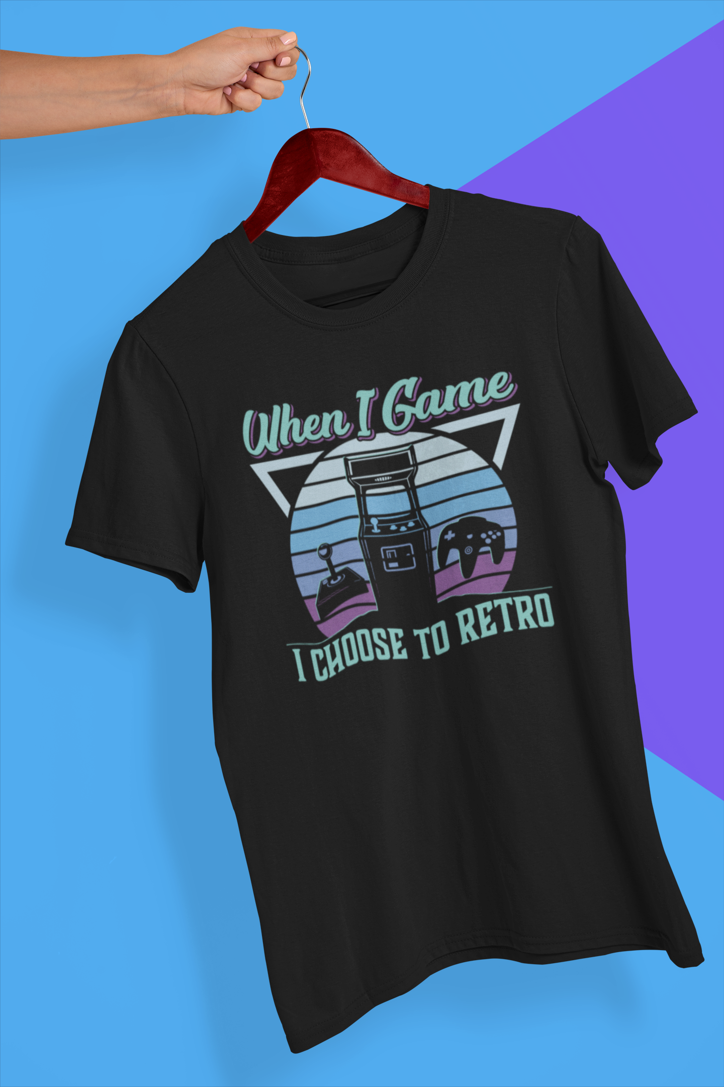 When I Game I Choose to Retro Shirt product thumbnail image