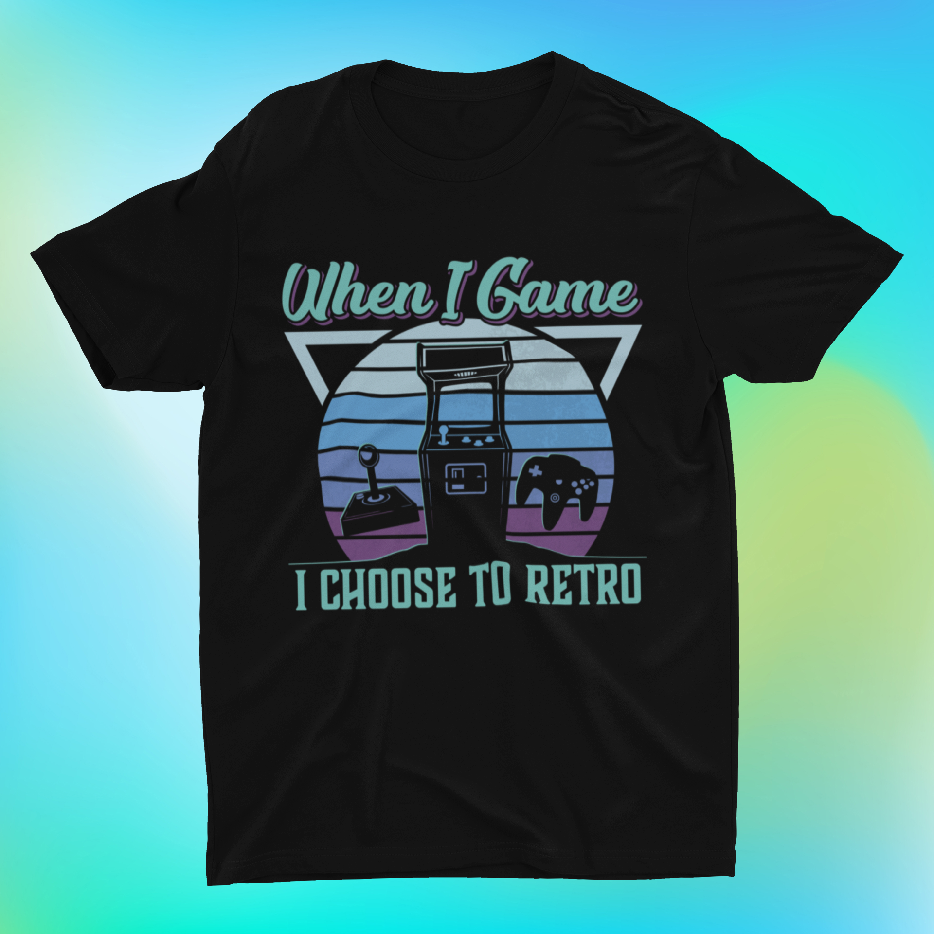 When I Game I Choose to Retro Shirt product thumbnail image When I Game I Choose to Retro Shirt product thumbnail image