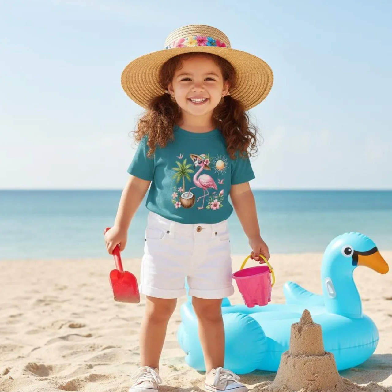 Flamingo Paradise Youth Tee