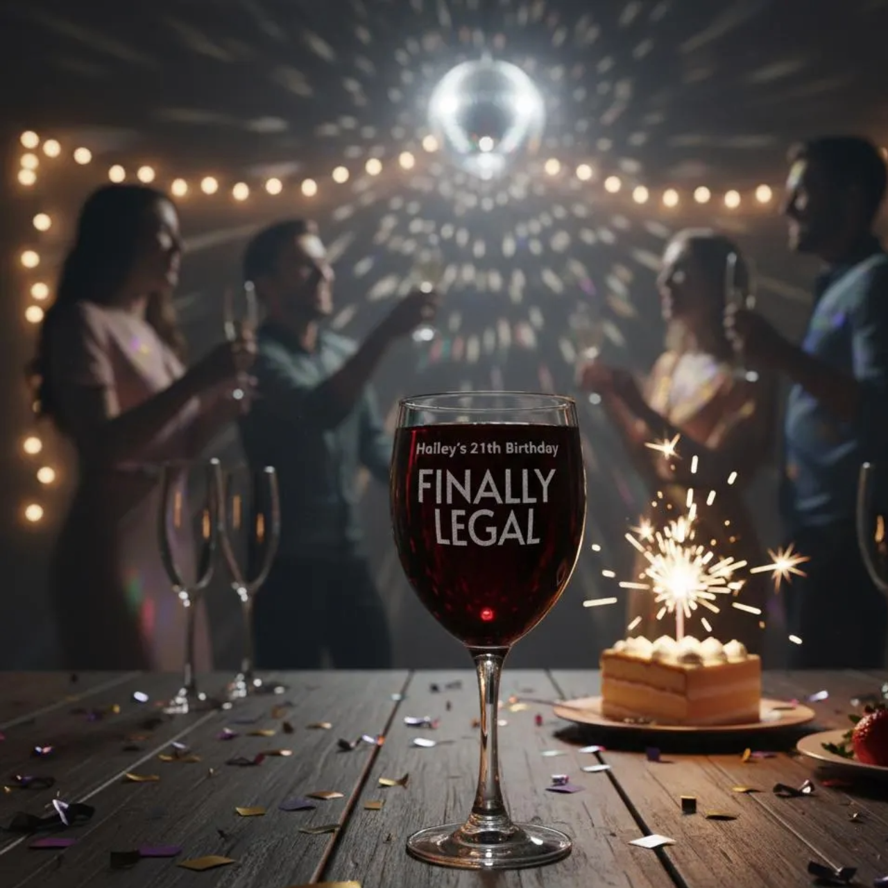 Engraved Wine Glass product thumbnail image