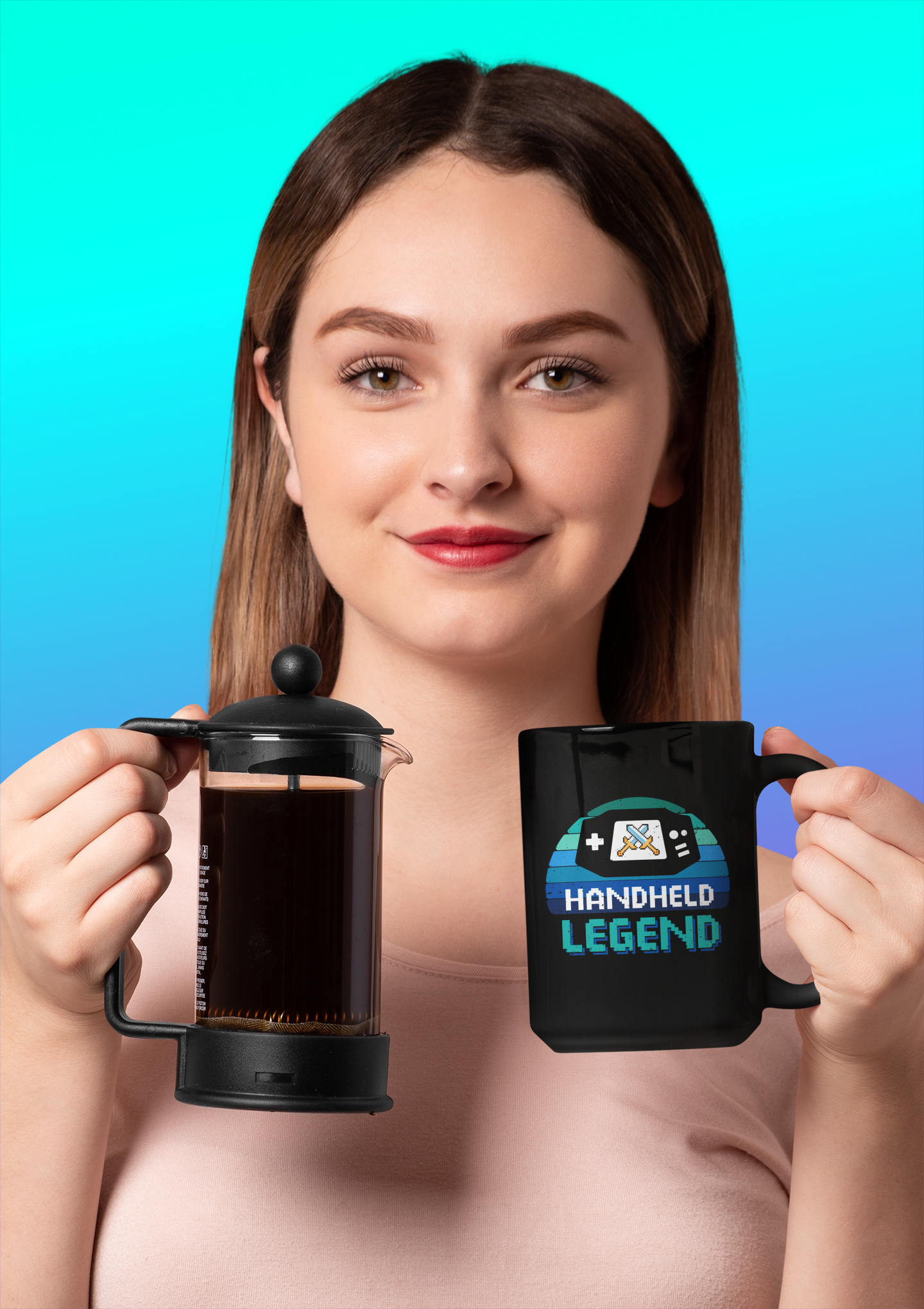 Handheld Legend Black Mug, 15oz product thumbnail image Handheld Legend Black Mug, 15oz product thumbnail image