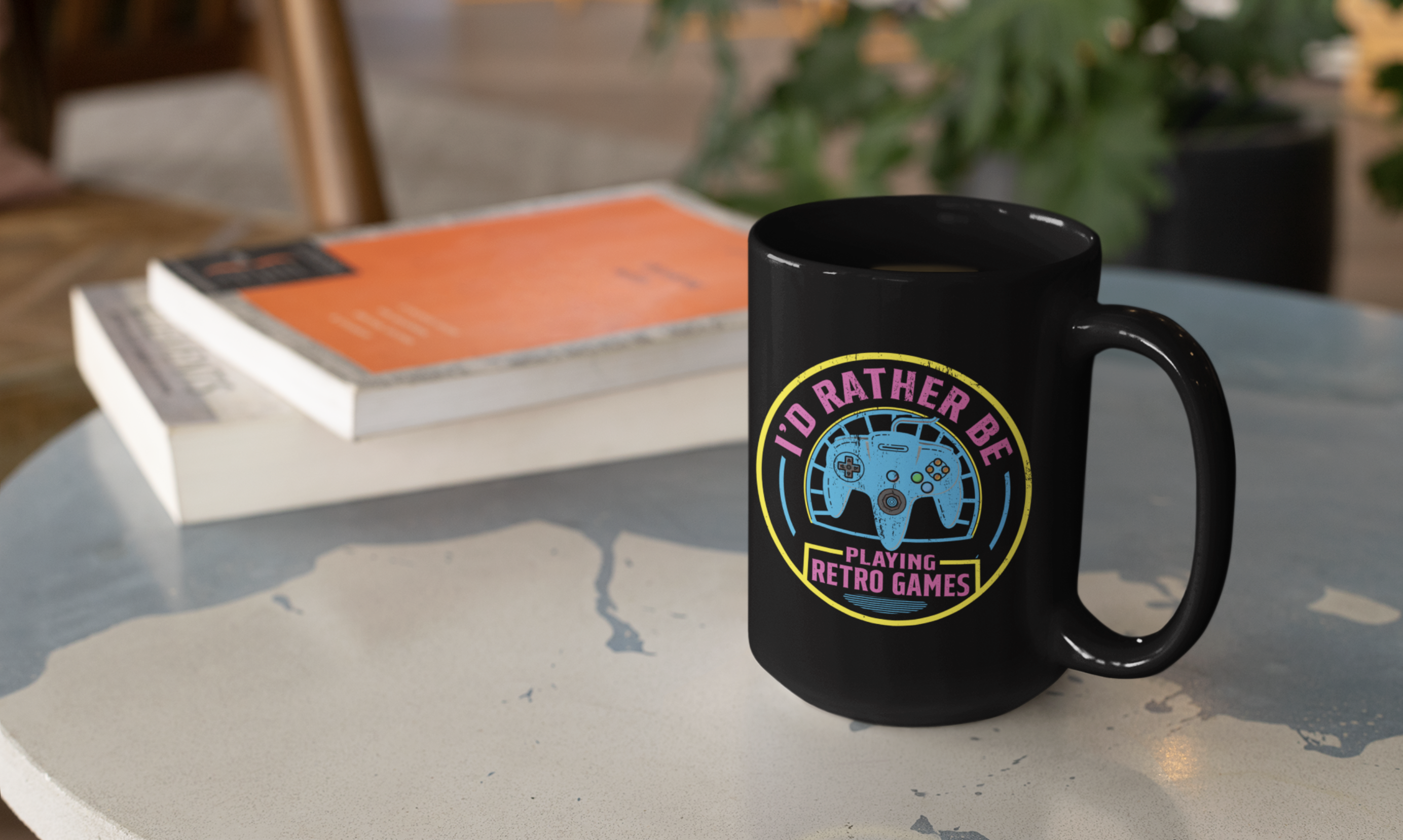 I'd Rather Be Playing Retro Games Console Black Mug, 15oz product thumbnail image I'd Rather Be Playing Retro Games Console Black Mug, 15oz product thumbnail image