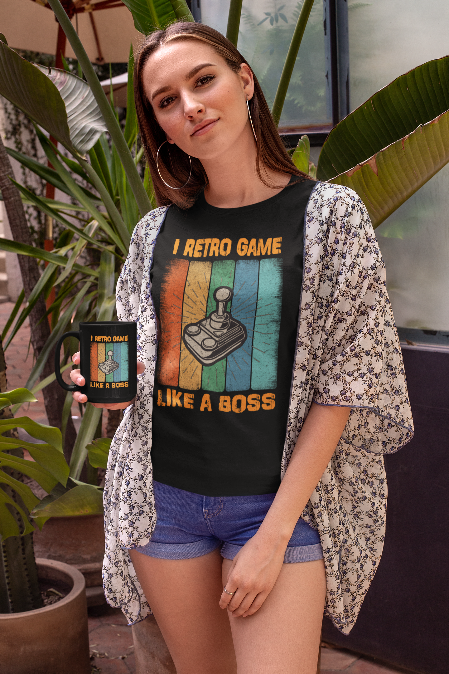 I Retro Game Like a Boss Black Mug, 15oz product thumbnail image I Retro Game Like a Boss Black Mug, 15oz product thumbnail image