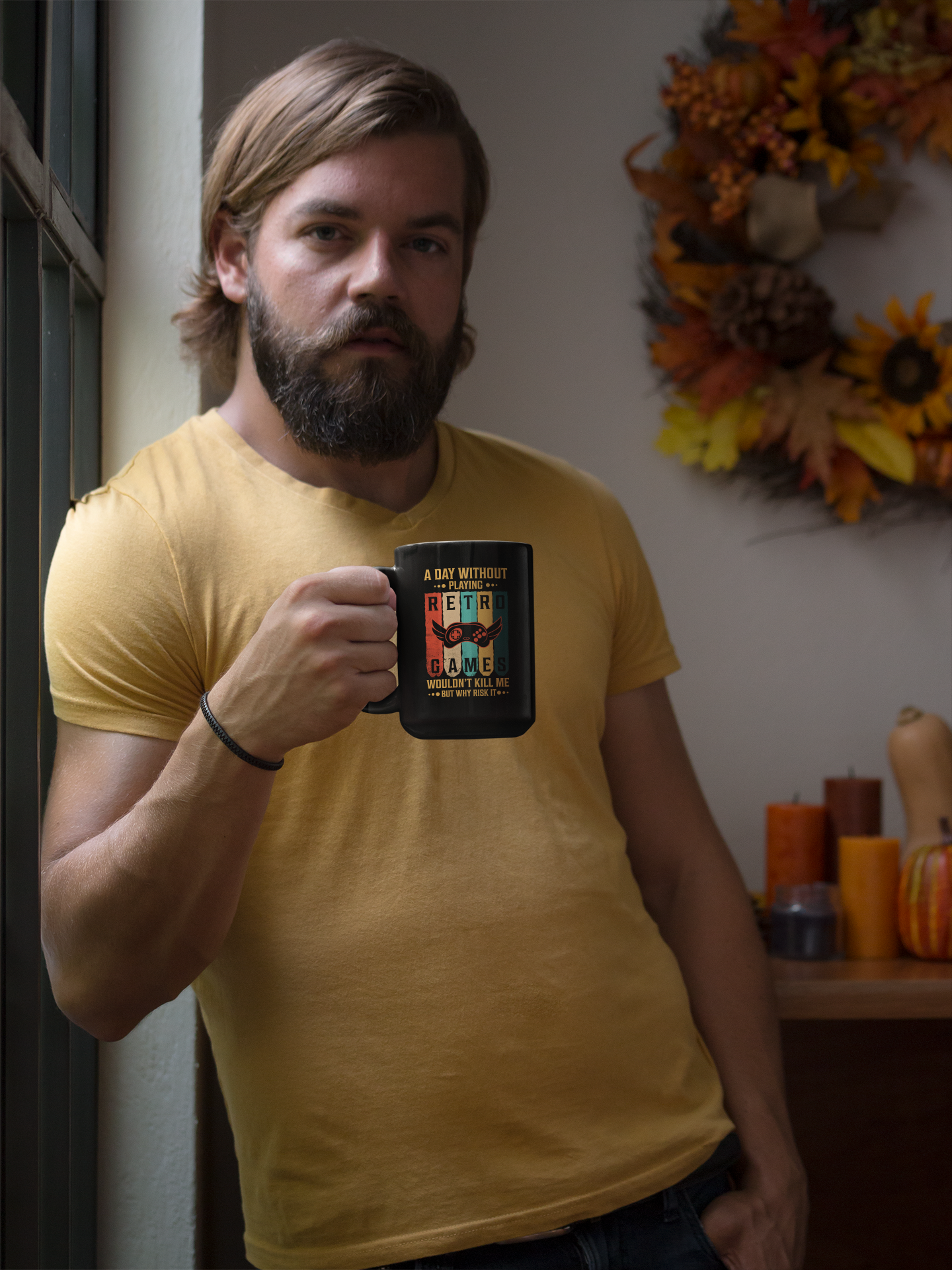 A Day Without Retro Games Wouldn't Kill Me But Why Risk It Black Mug, 15oz product thumbnail image A Day Without Retro Games Wouldn't Kill Me But Why Risk It Black Mug, 15oz product thumbnail image