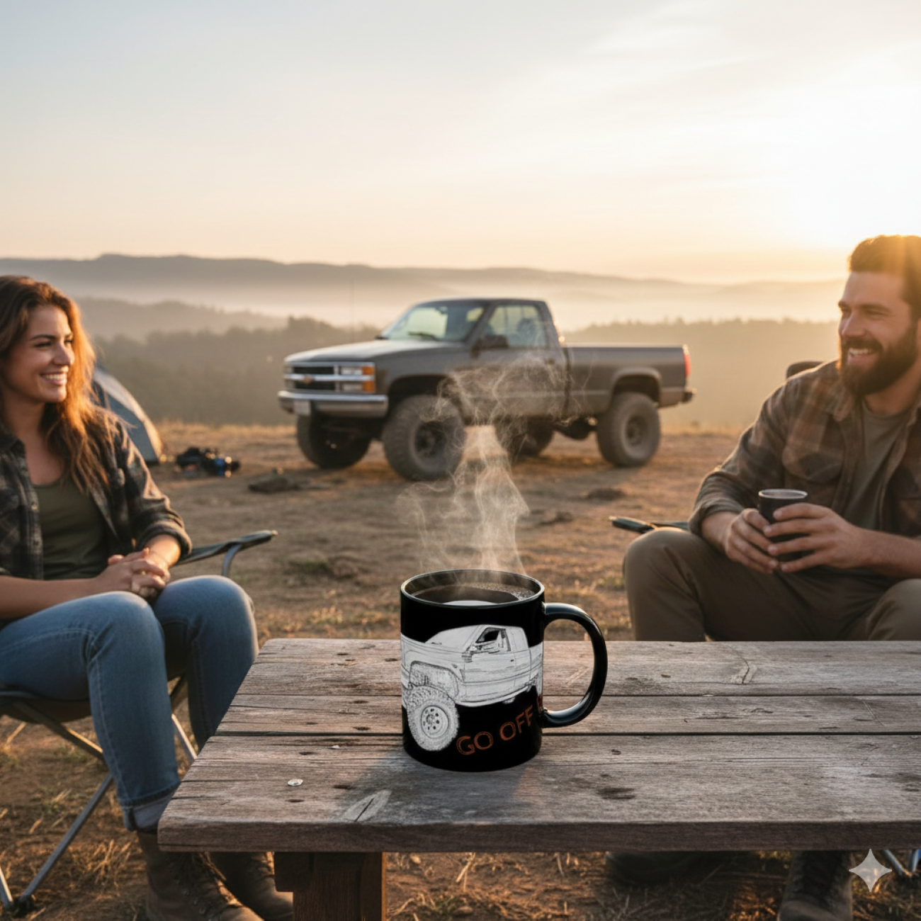 "Go Off Road" Black Coffee Mug — "Go Off Road" 11oz/15oz product thumbnail image