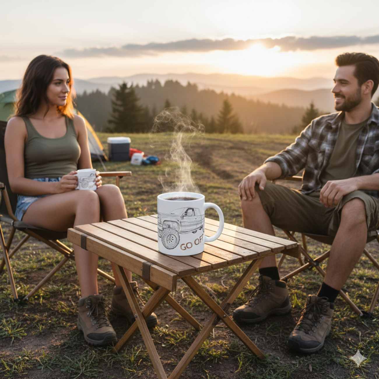 "Go Off Road" Ceramic Mug — Lifted Pickup Coffee Cup (11oz, 15oz) product thumbnail image