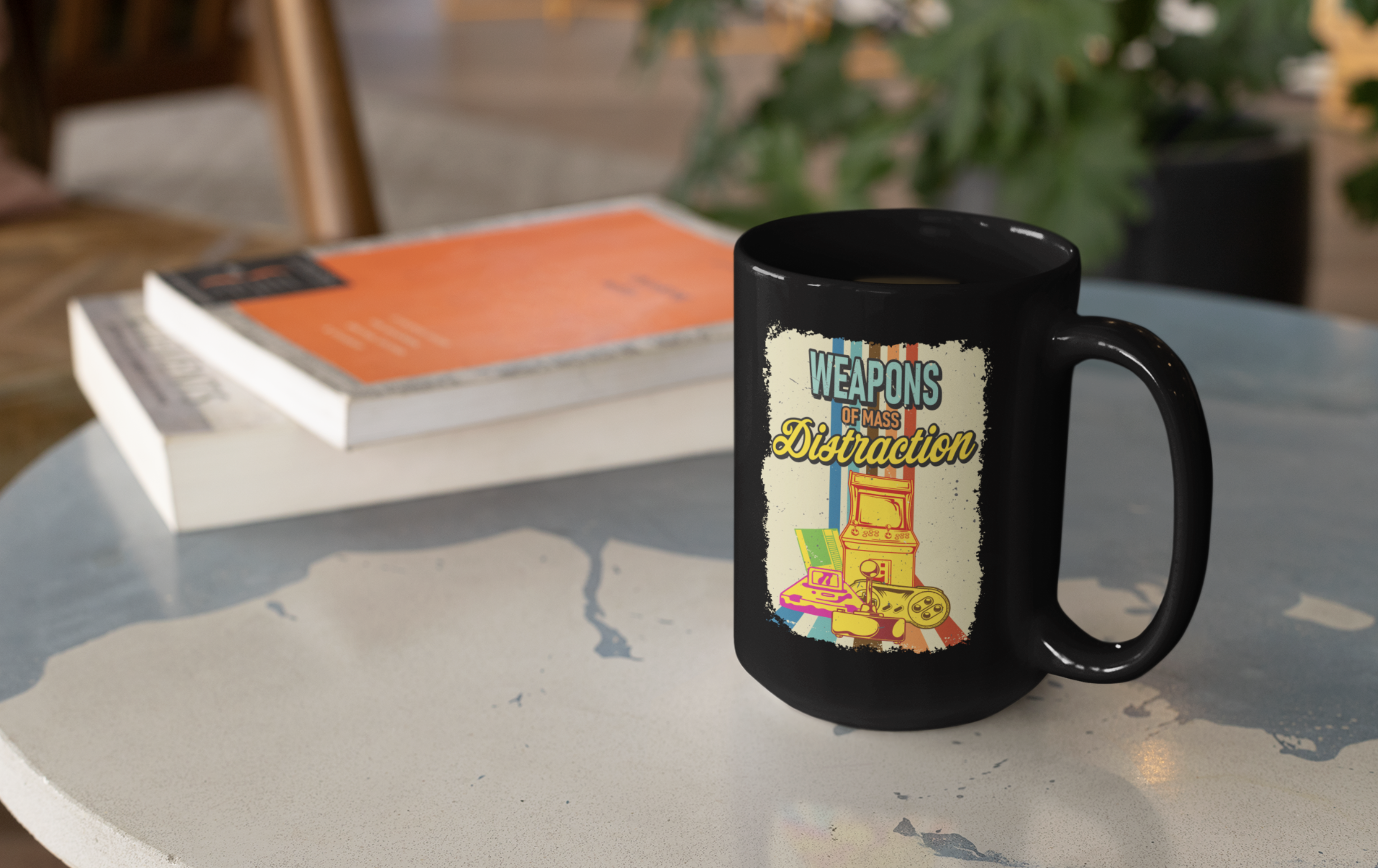 Weapons of Mass Distarction Black Mug, 15oz product thumbnail image