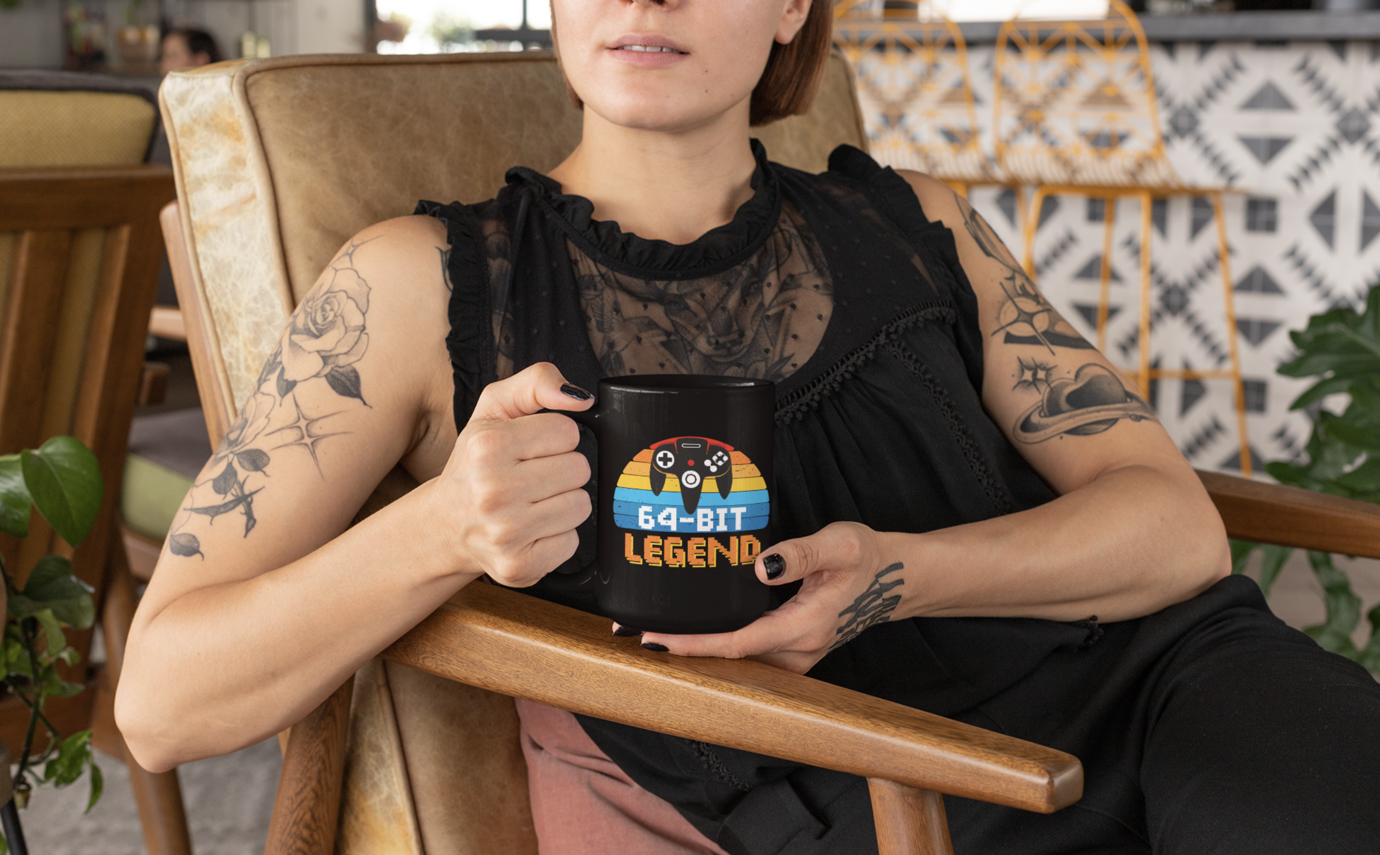 64-Bit Legend Black Mug, 15oz product thumbnail image