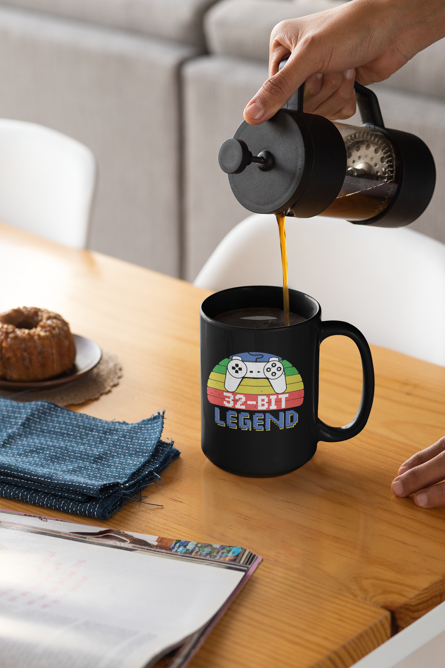 32-Bit Legend Black Mug, 15oz product thumbnail image