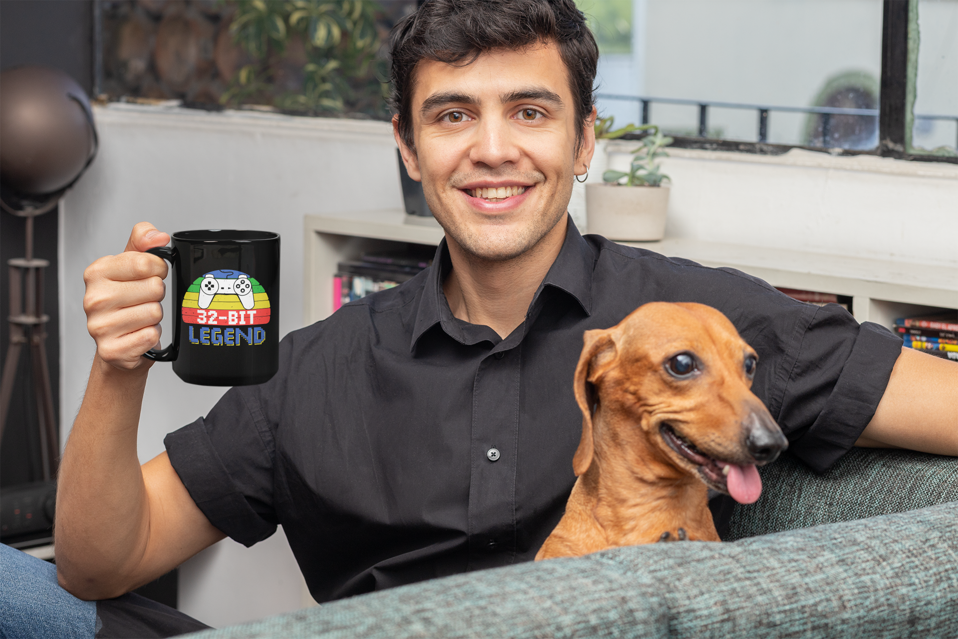 32-Bit Legend Black Mug, 15oz product thumbnail image