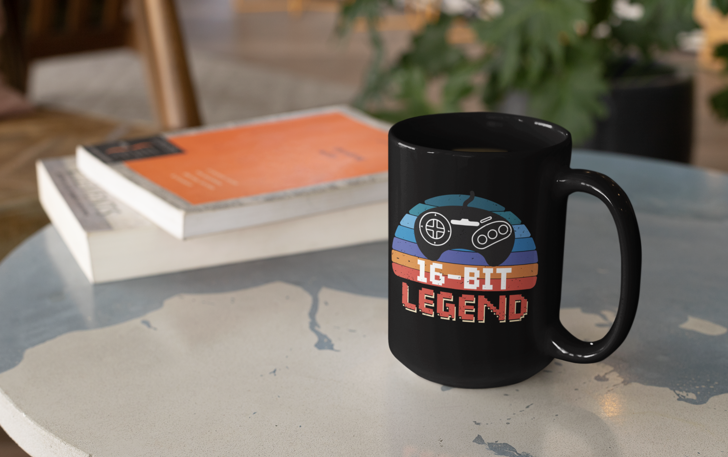16-Bit Legend Black Mug, 15oz product thumbnail image 16-Bit Legend Black Mug, 15oz product thumbnail image