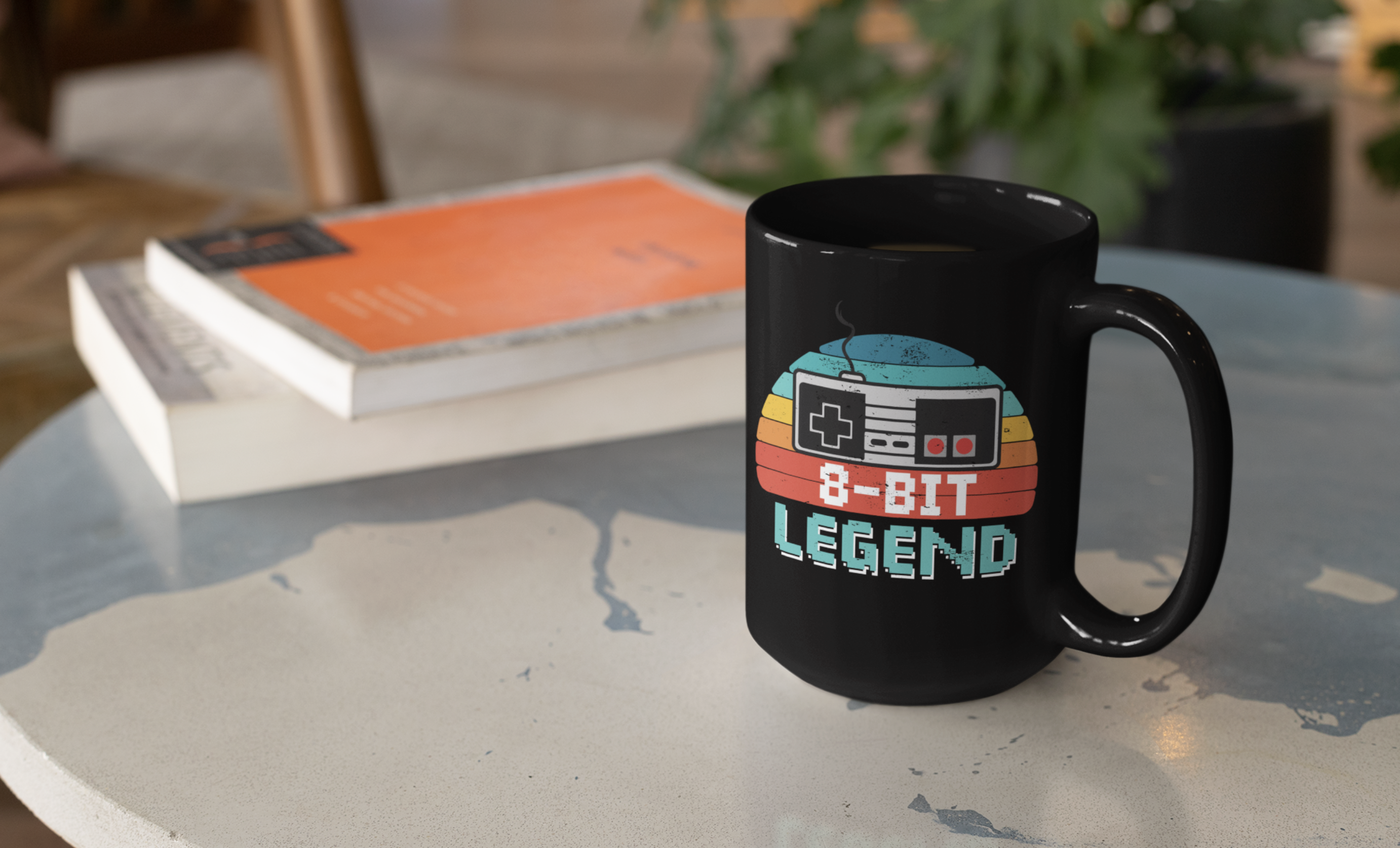 8-Bit Legend Black Mug, 15oz product thumbnail image 8-Bit Legend Black Mug, 15oz product thumbnail image