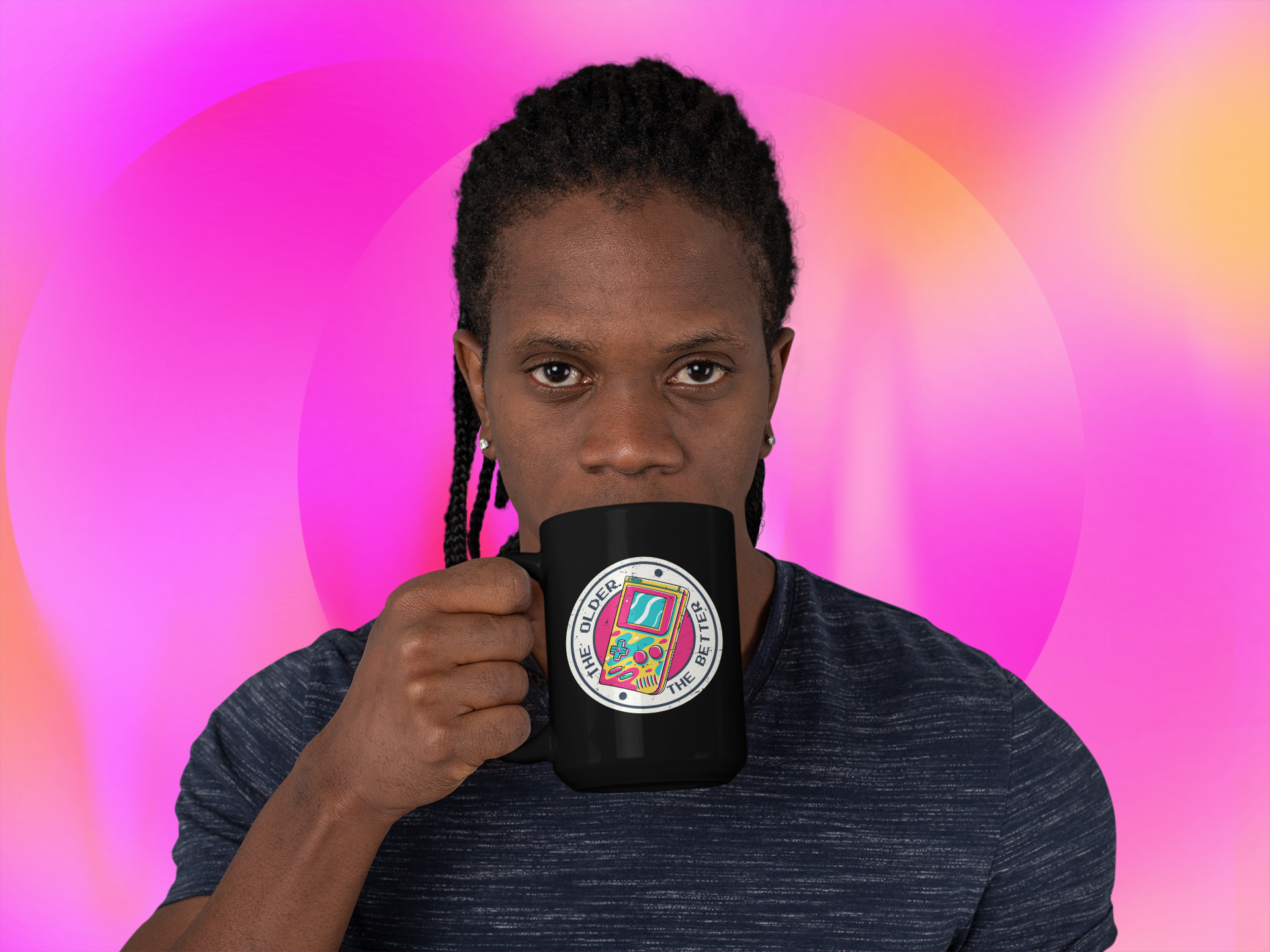 The Older the Better Black Mug, 15oz product thumbnail image The Older the Better Black Mug, 15oz product thumbnail image