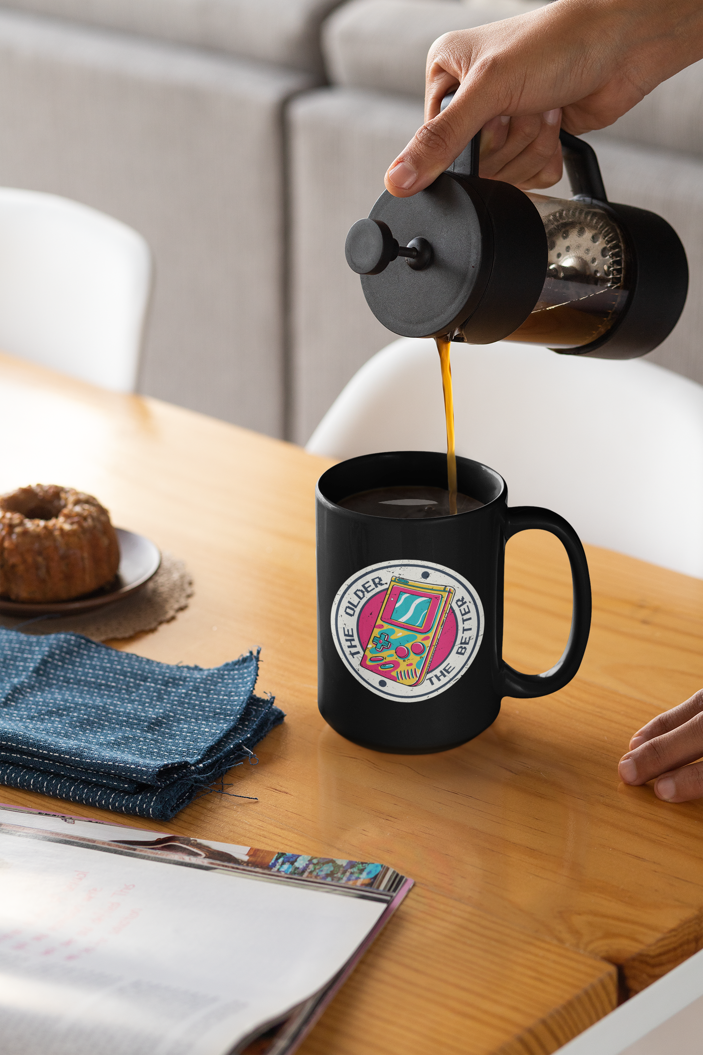 The Older the Better Black Mug, 15oz product thumbnail image The Older the Better Black Mug, 15oz product thumbnail image