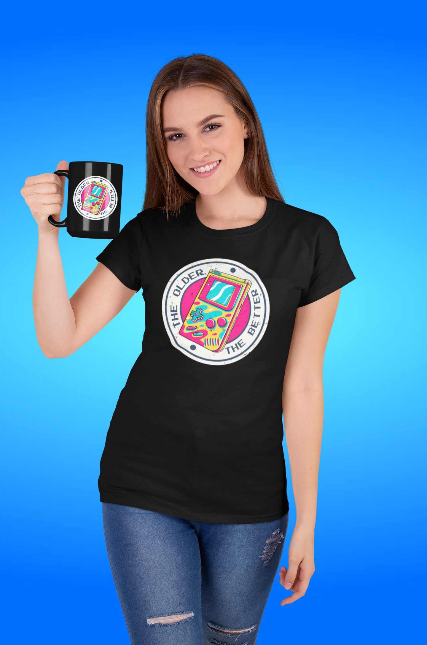 The Older the Better Black Mug, 15oz product thumbnail image