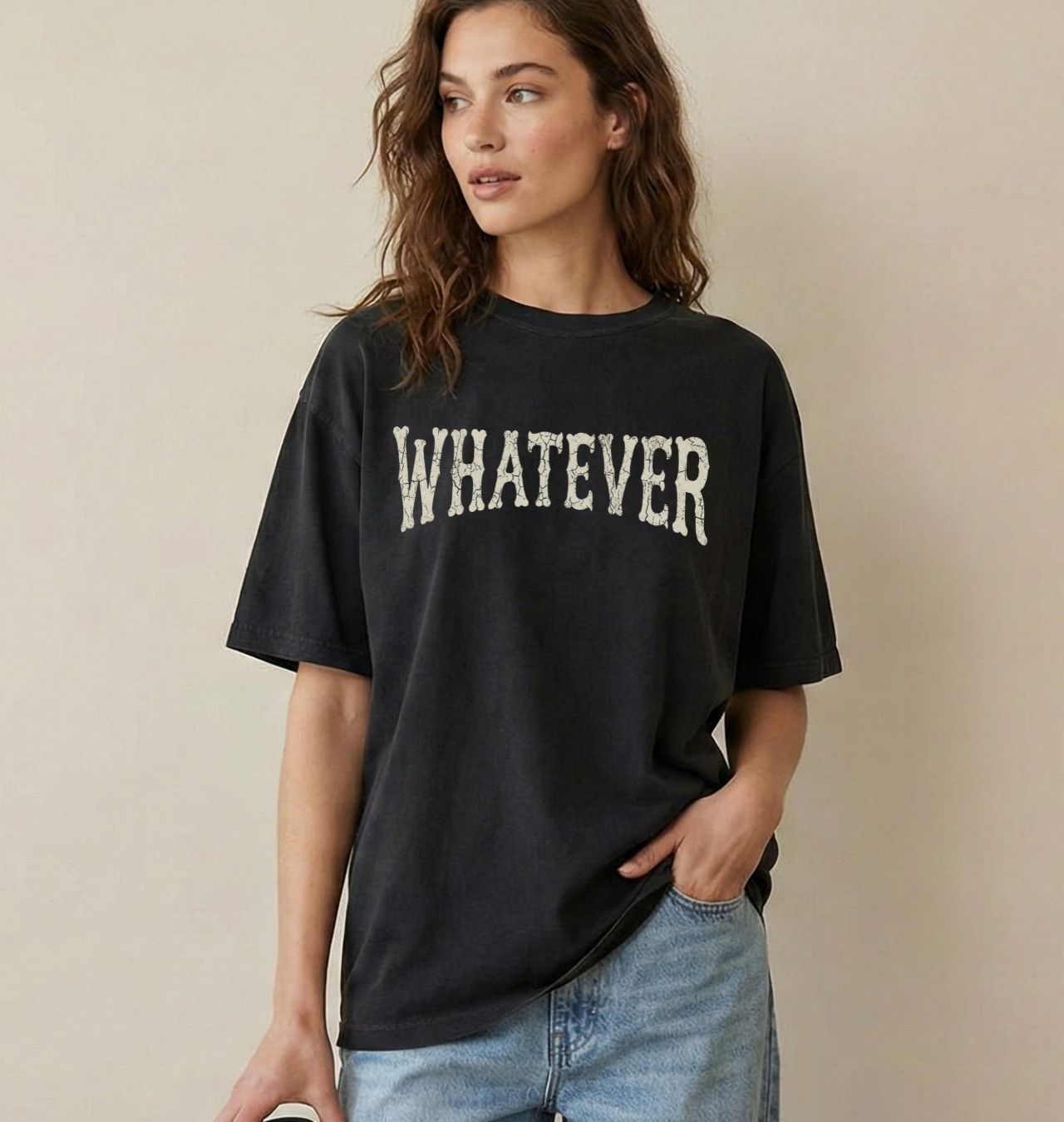 Whatever Unisex Short Sleeve Graphic Print Comfort Color T-Shirt