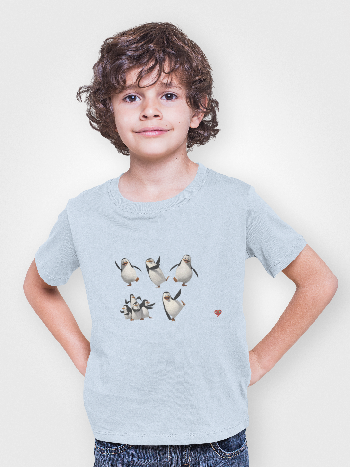 Kids Penguin Dance T-Shirt — Cute Penguins with Heart Graphic product thumbnail image Kids Penguin Dance T-Shirt — Cute Penguins with Heart Graphic product thumbnail image
