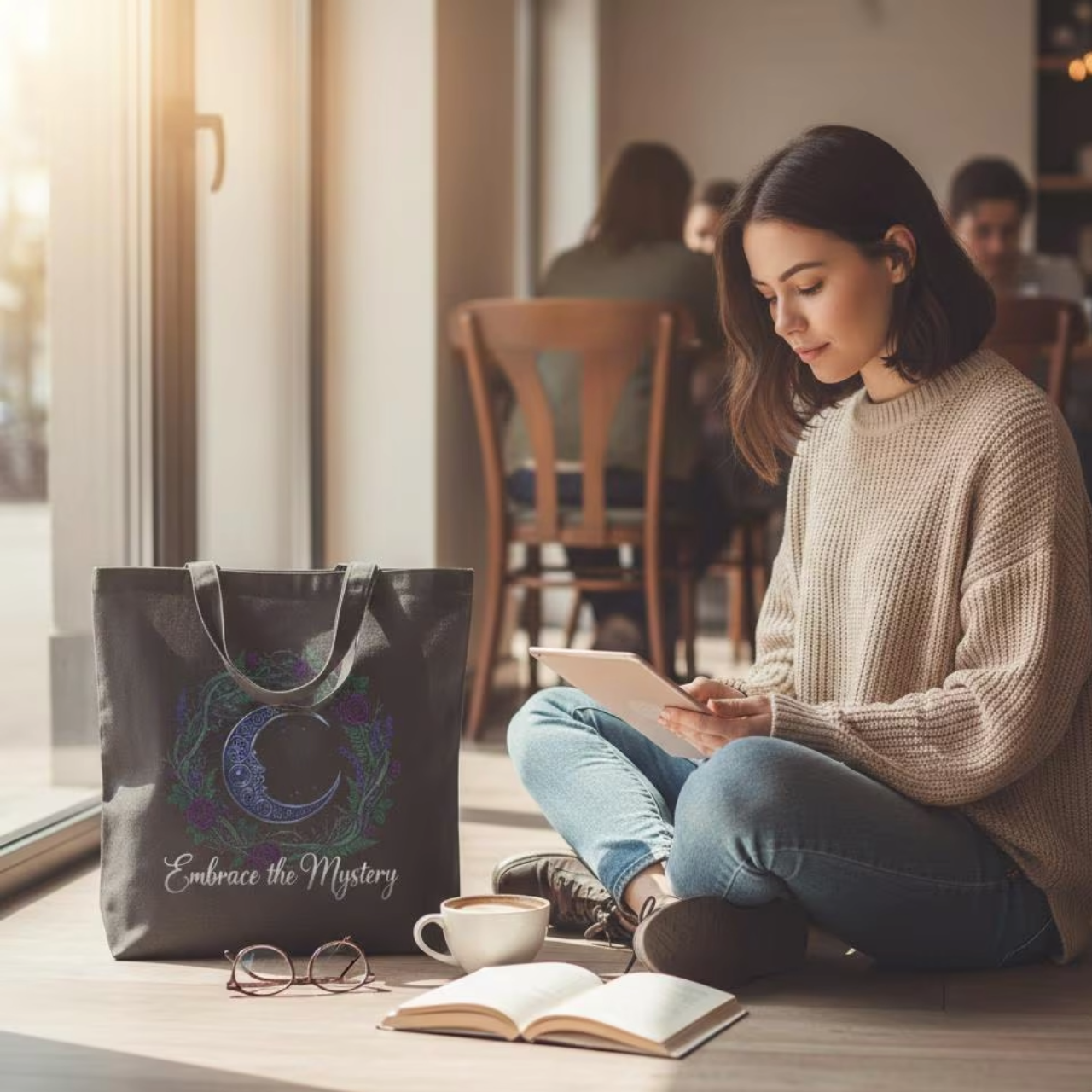 Mystical Embrace Tote Bag product thumbnail image Mystical Embrace Tote Bag product thumbnail image