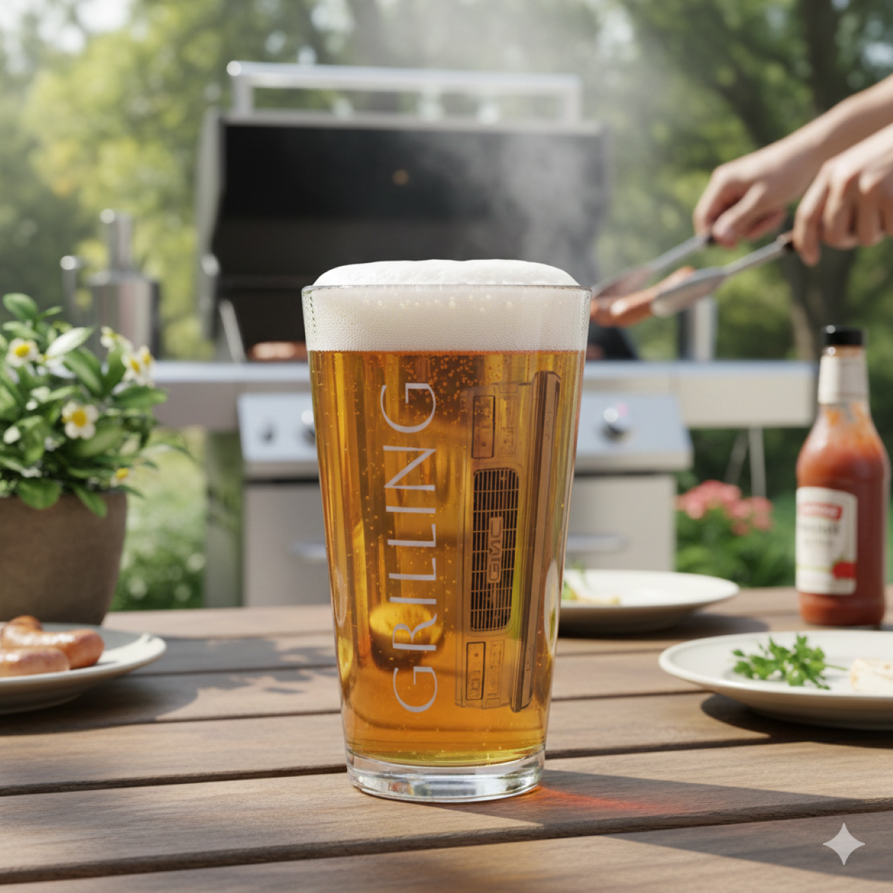 GMC "Grilling" 16oz Mixing Glass  product thumbnail image